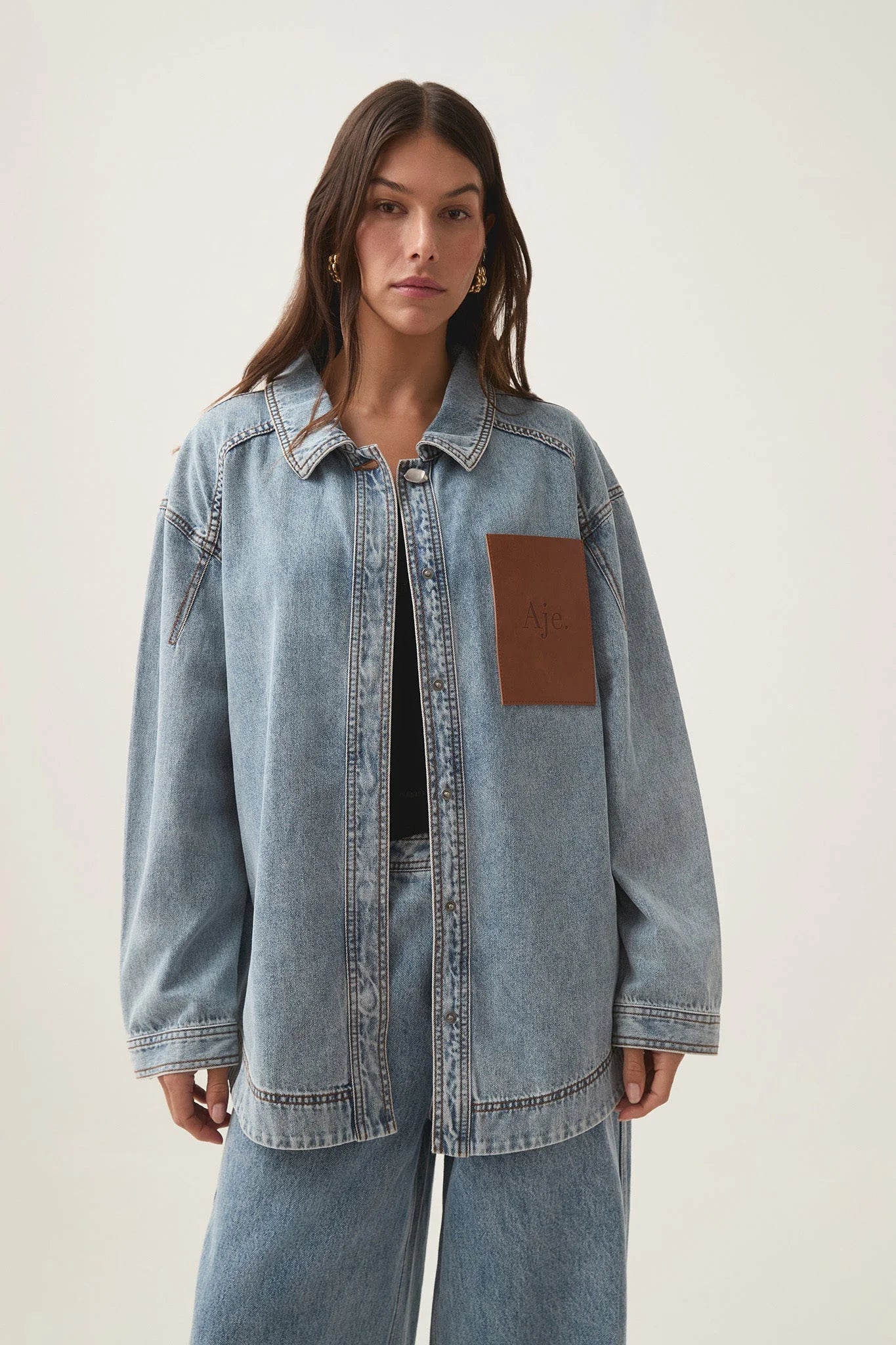 AMBUSH DENIM TUNIC TOPS ブルー 03 デニム チュニック AMBUSH DENIM TUNIC TOPS ブルー 03 デニム チュニック