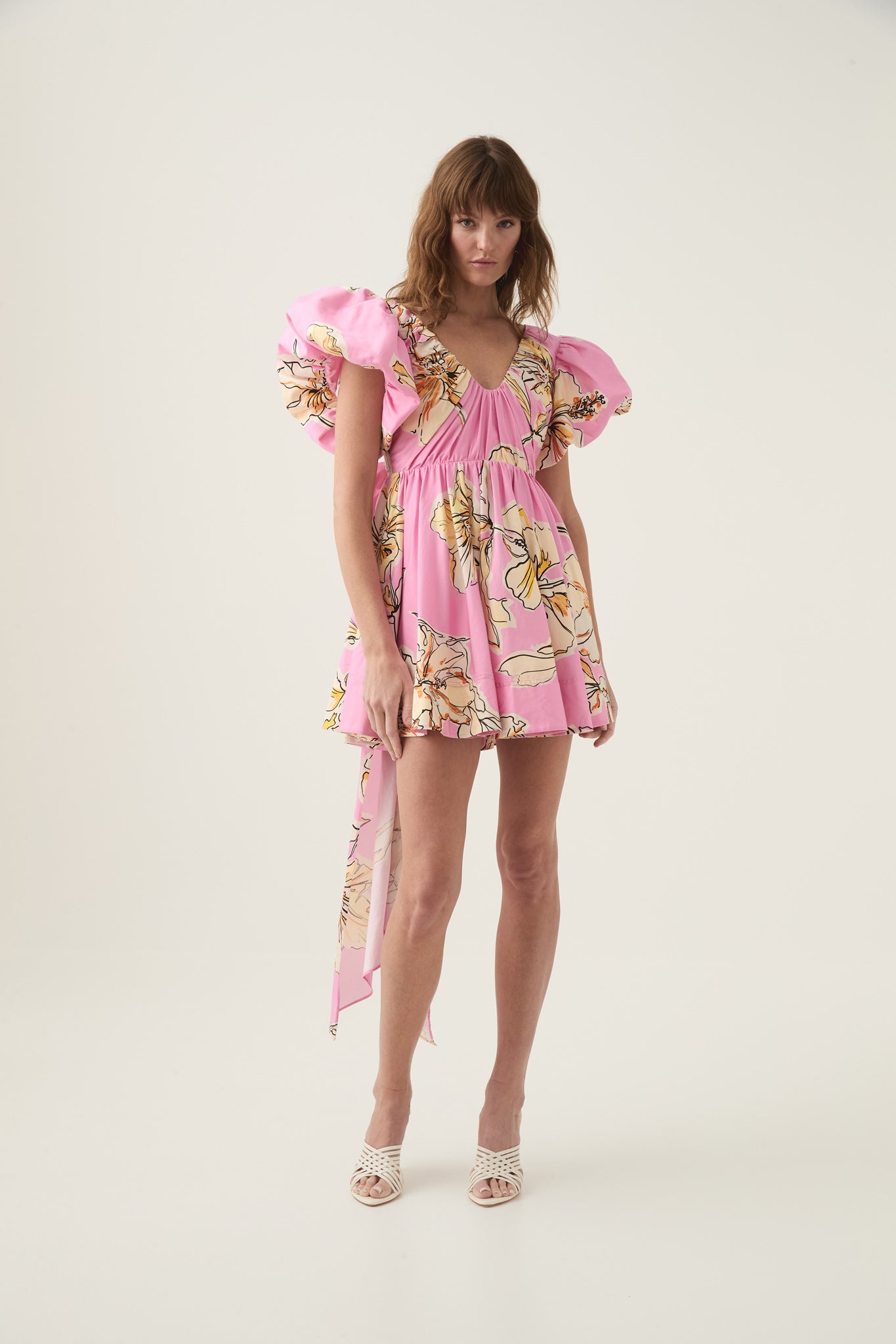 Gretta Bow Back Mini Dress-PINK HIBISCUS / 4 Gretta Bow Back Mini Dress-PINK HIBISCUS / 4