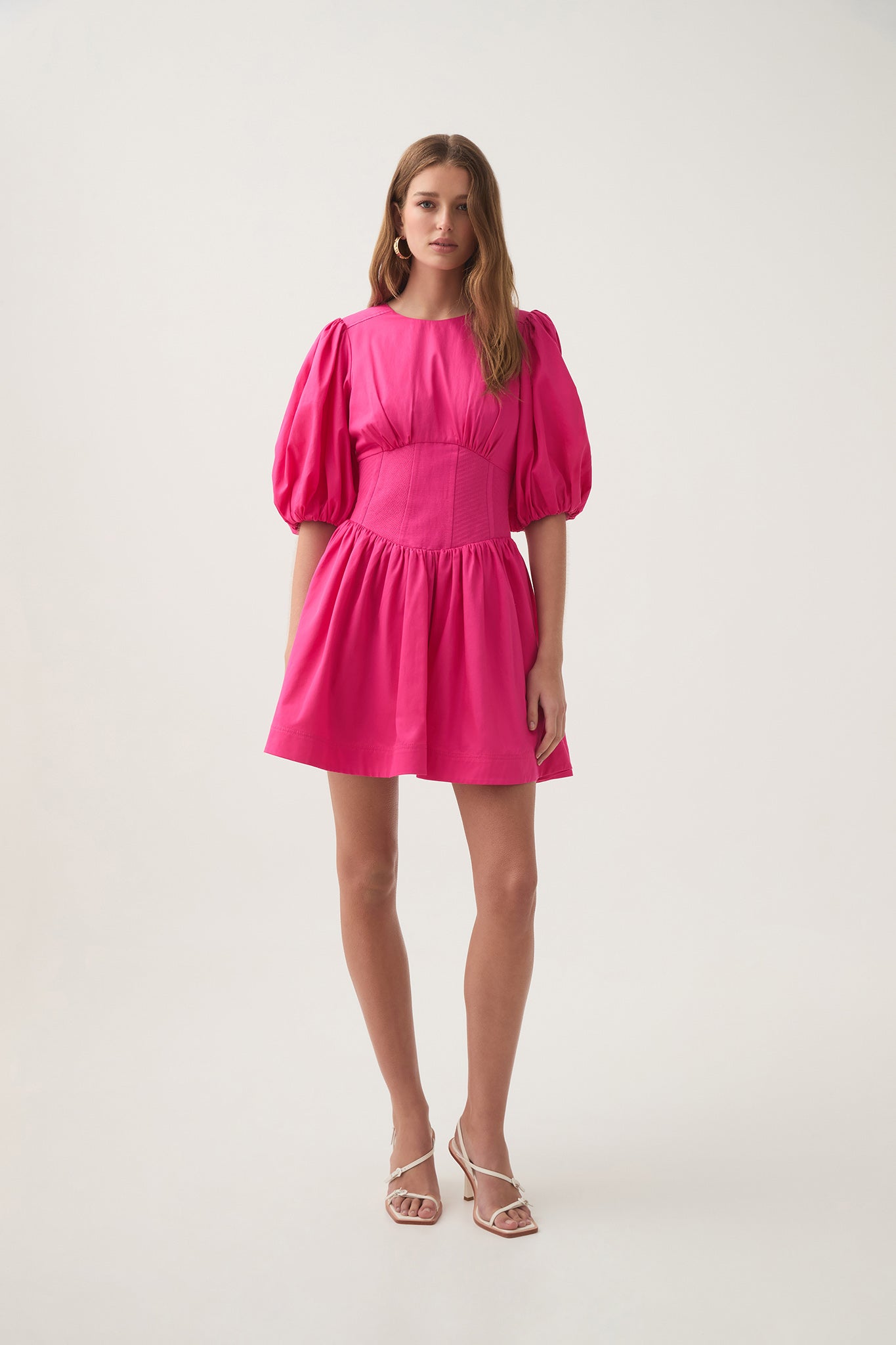 aje mini dress pink Florence Mini Dress-LILAC BLUSH / 4