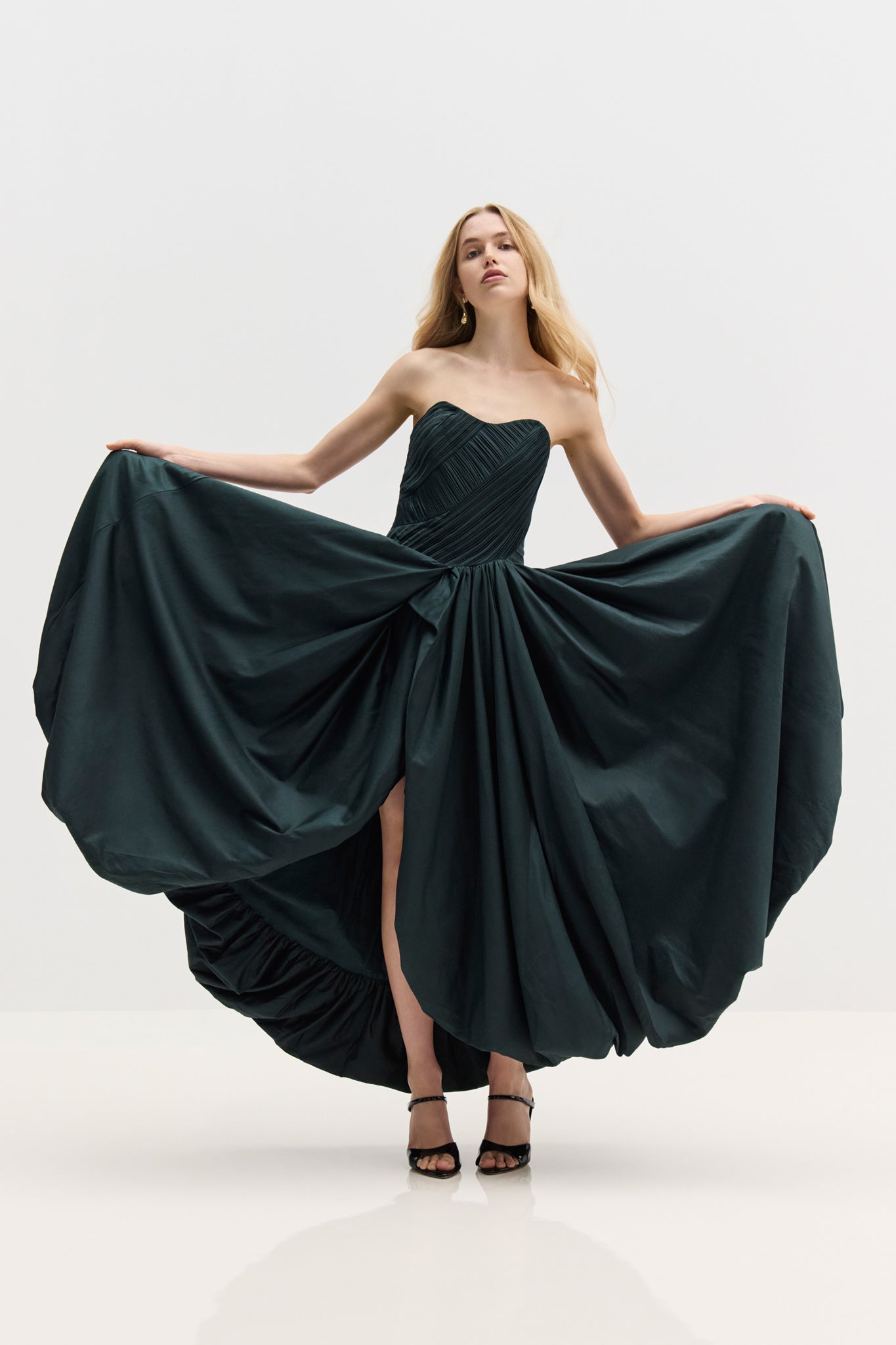 Spatial Maxi Dress-BONSAI GREEN / 4 Spatial Maxi Dress-BONSAI GREEN / 4