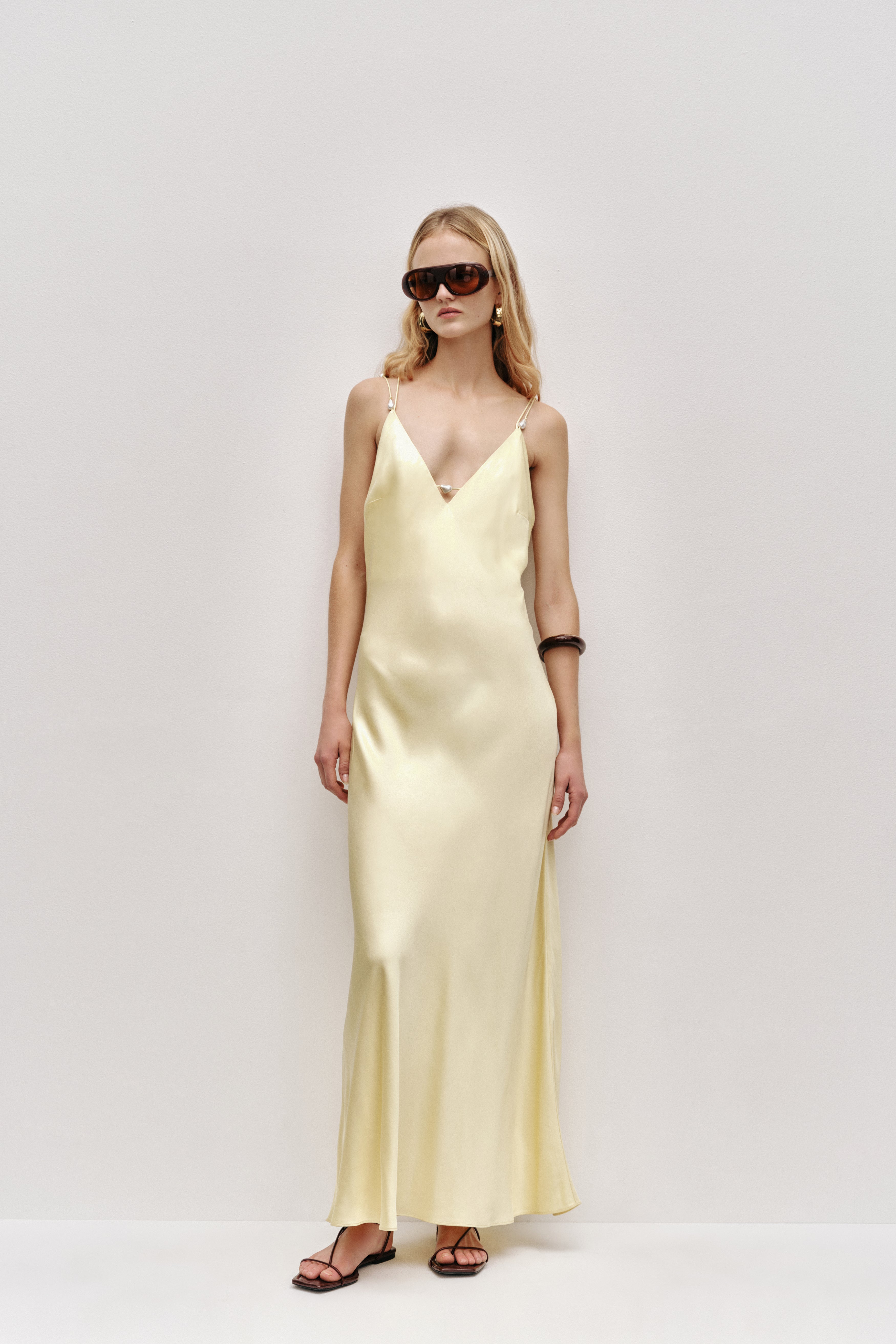 aje silk dress Siren Midi Dress | Butter