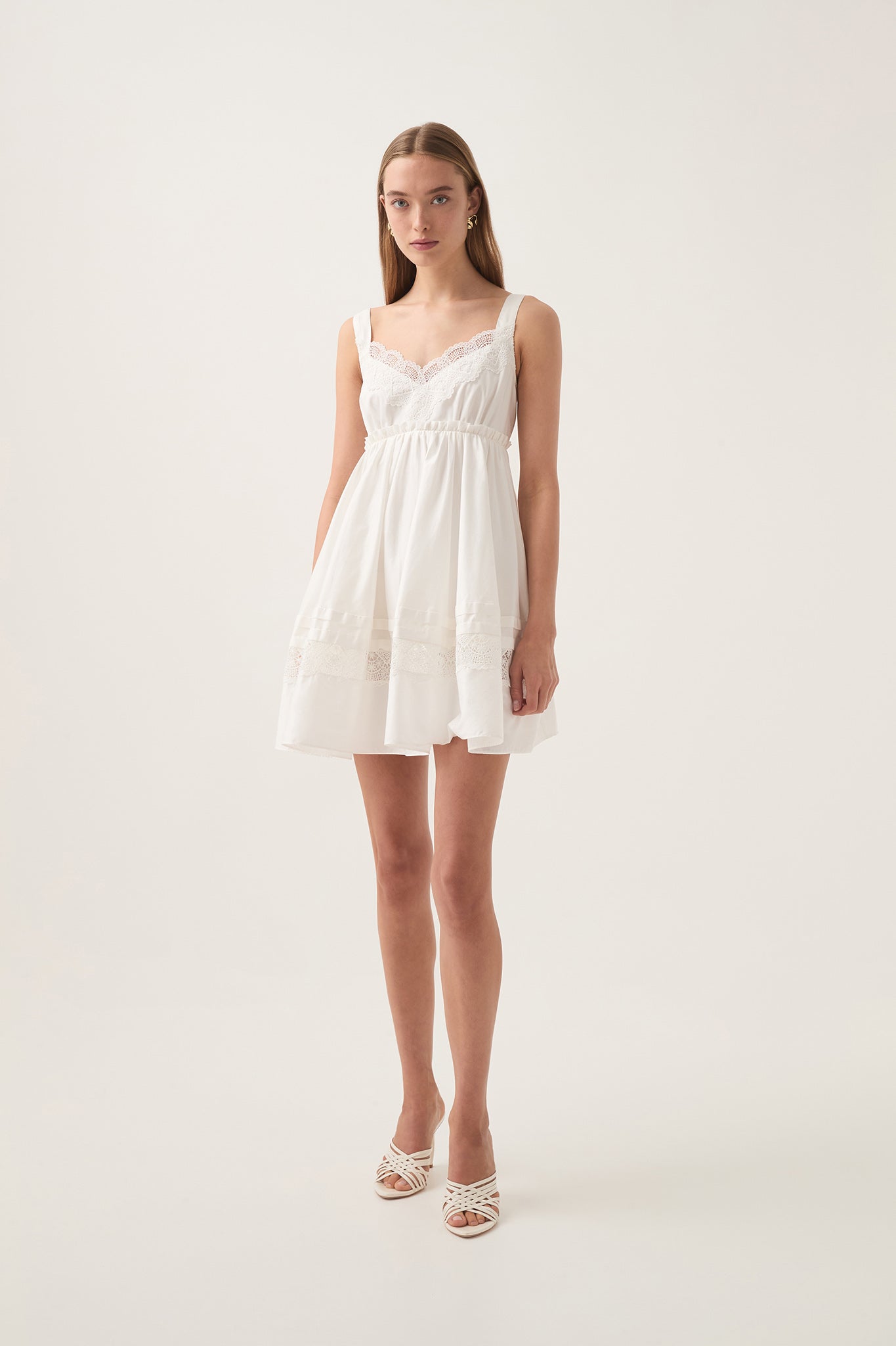 aje womens francis zip smock mini dress ivory Aje Francis Zip Smock Mini Dress
