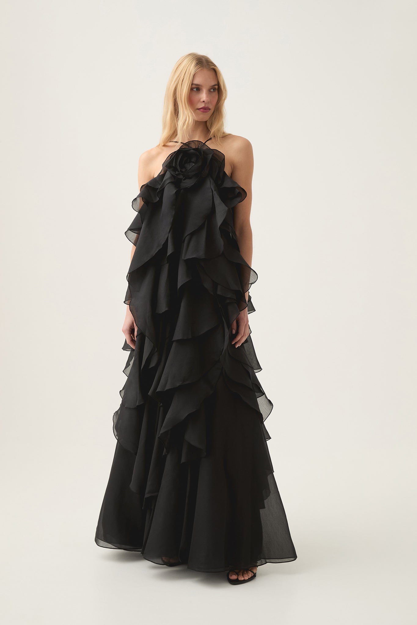Pandorea Layered Maxi Dress-BLACK / 4 Pandorea Layered Maxi Dress-BLACK / 4