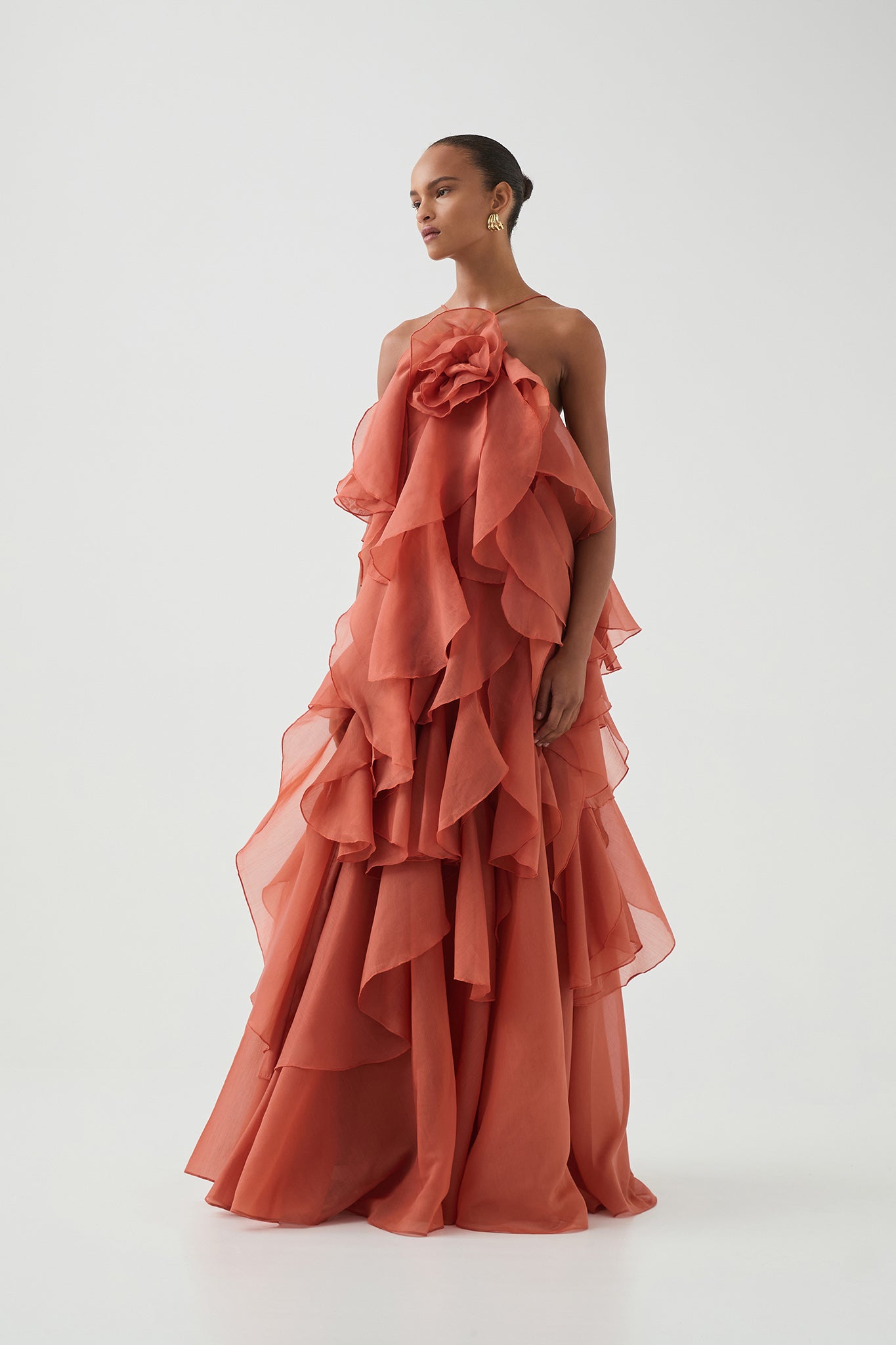 Pandorea Layered Maxi Dress | Coral Clay | Aje Aje International Pandorea Layered Maxi Dress | Coral Clay | Aje Aje International