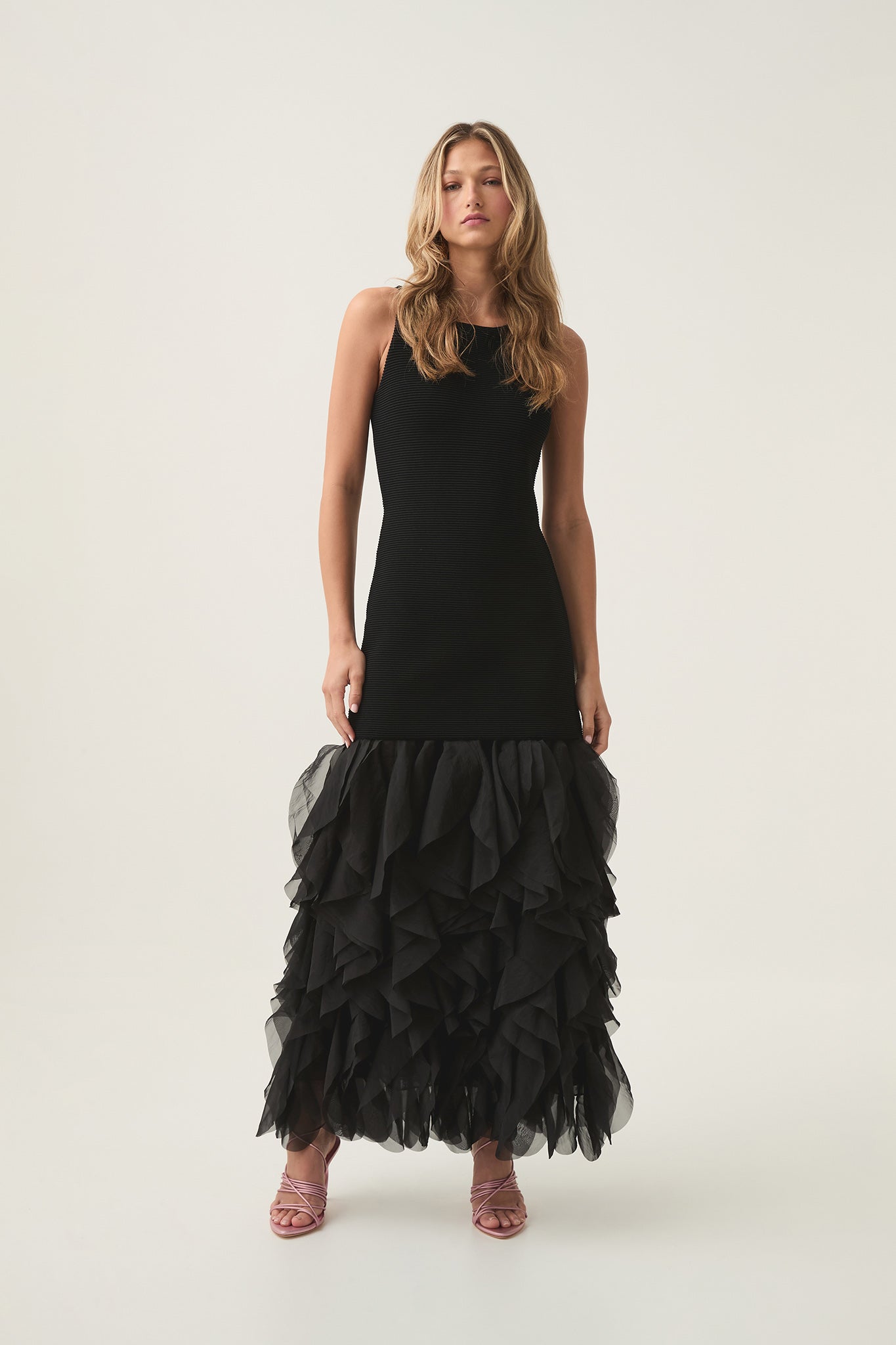 Elations Knit Maxi Dress-BLACK / XXS Elations Knit Maxi Dress-BLACK / XXS