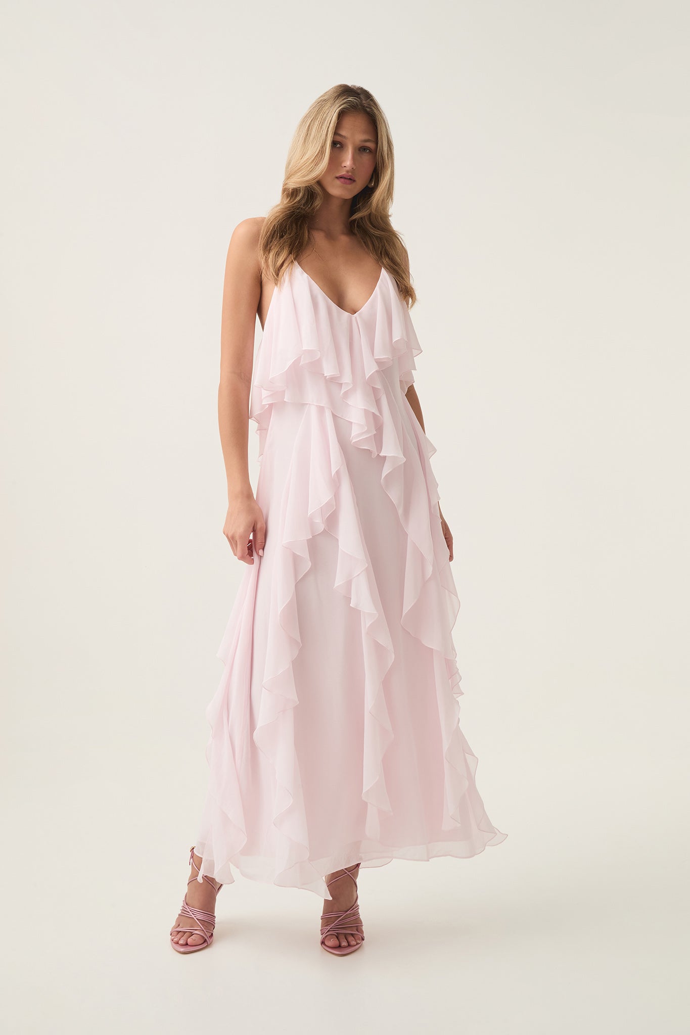 Valentine Frill Maxi Dress Valentine Frill Maxi Dress