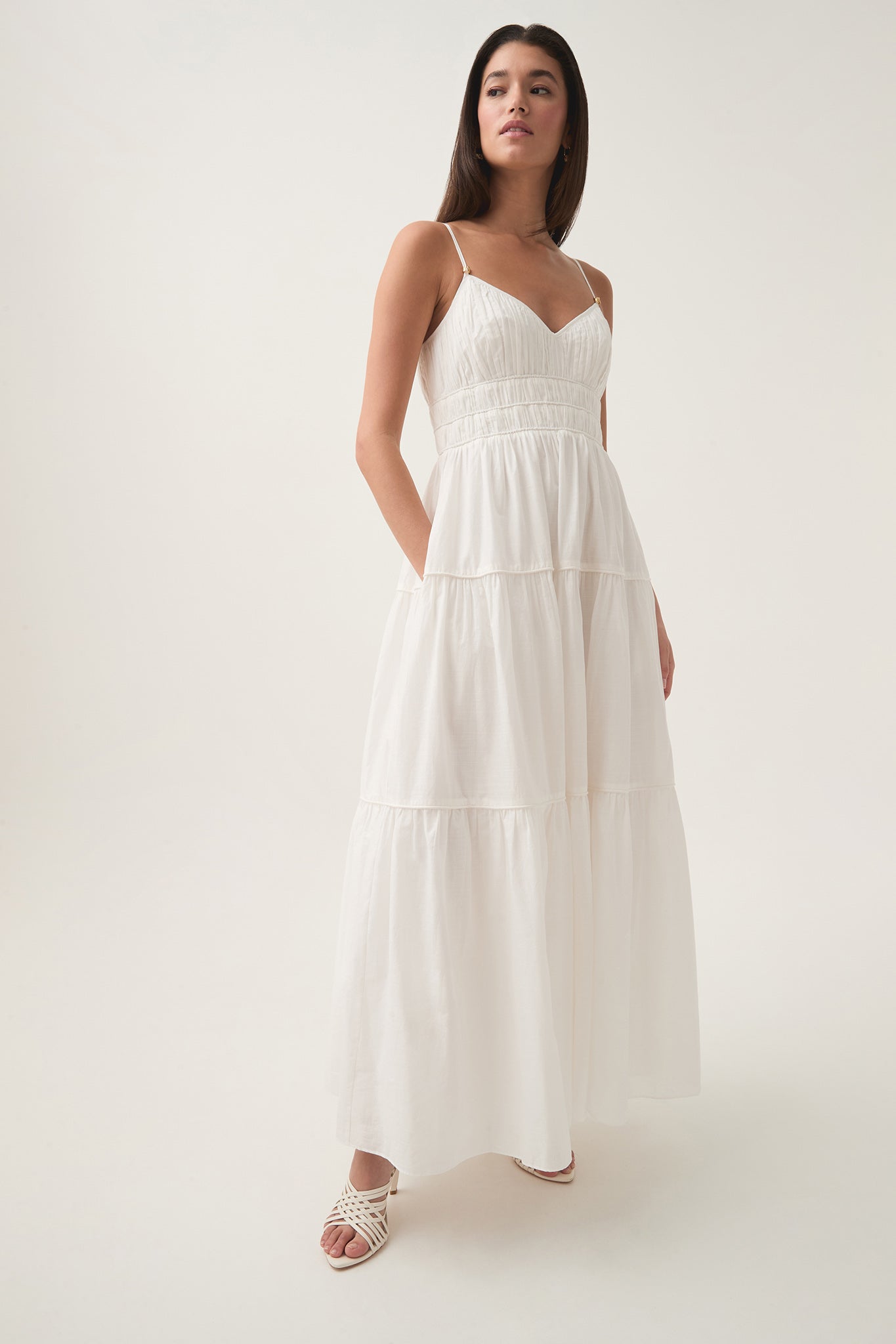 aje white long dress Shop Designer White Dresses Online