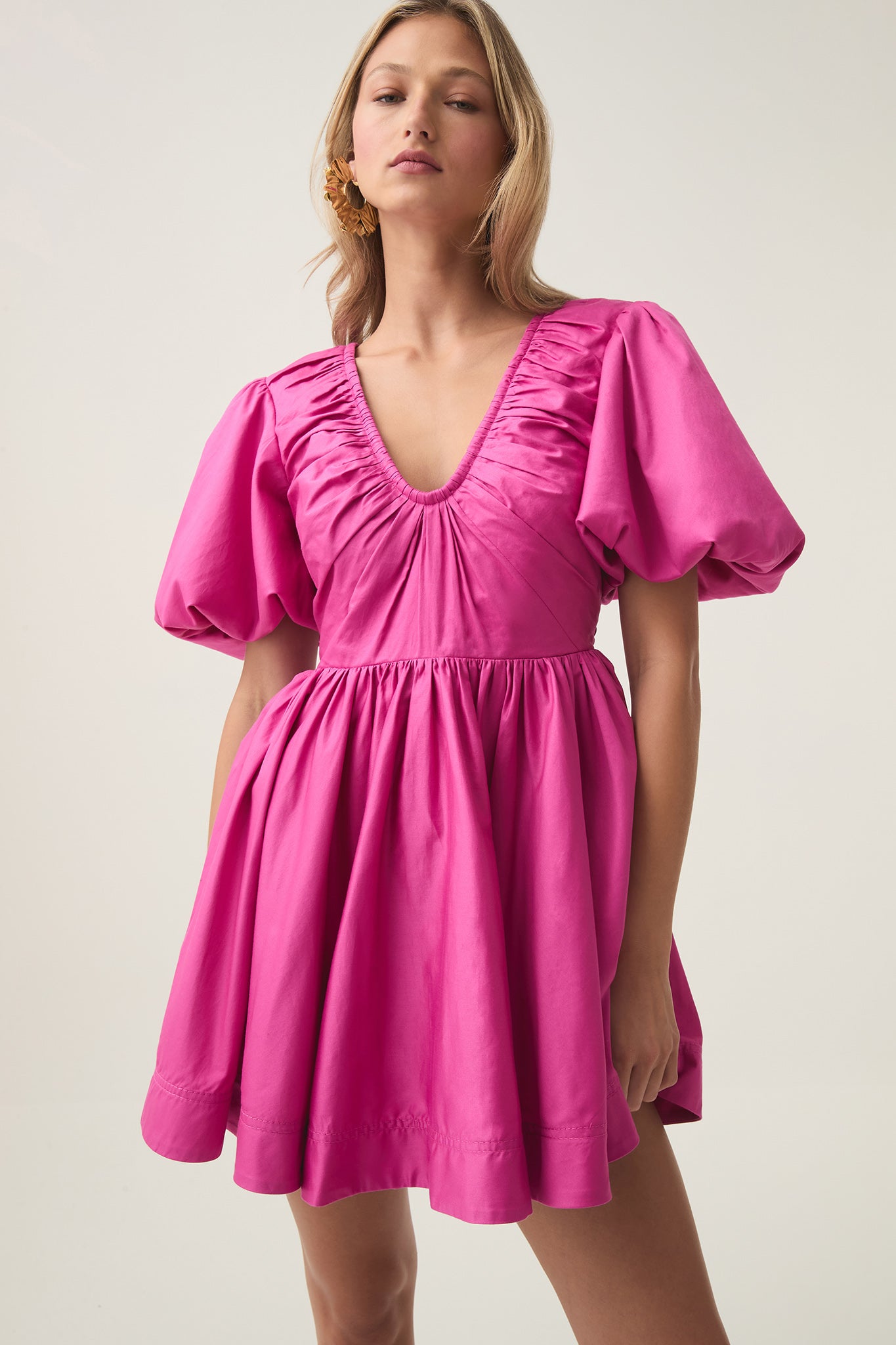 aje cresting mini dress Cresting Mini Dress | Fuchsia Rose