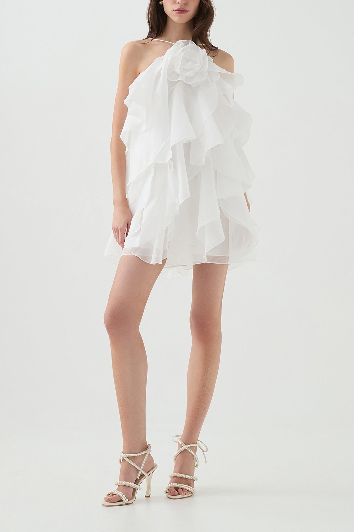 Pandorea Layered Mini Dress | Ivory | Aje Aje International Pandorea Layered Mini Dress | Ivory | Aje Aje International