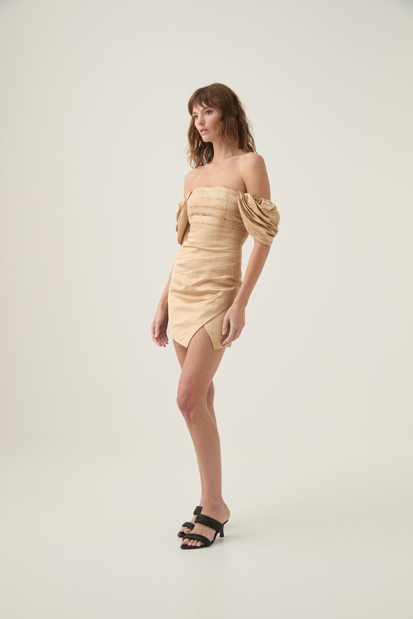aje beige dress Aje | Rvrence