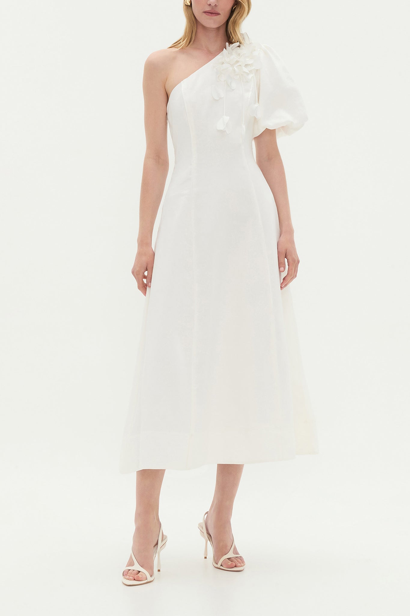 Camille Midi Dress | Ivory | Aje Aje International Camille Midi Dress | Ivory | Aje Aje International