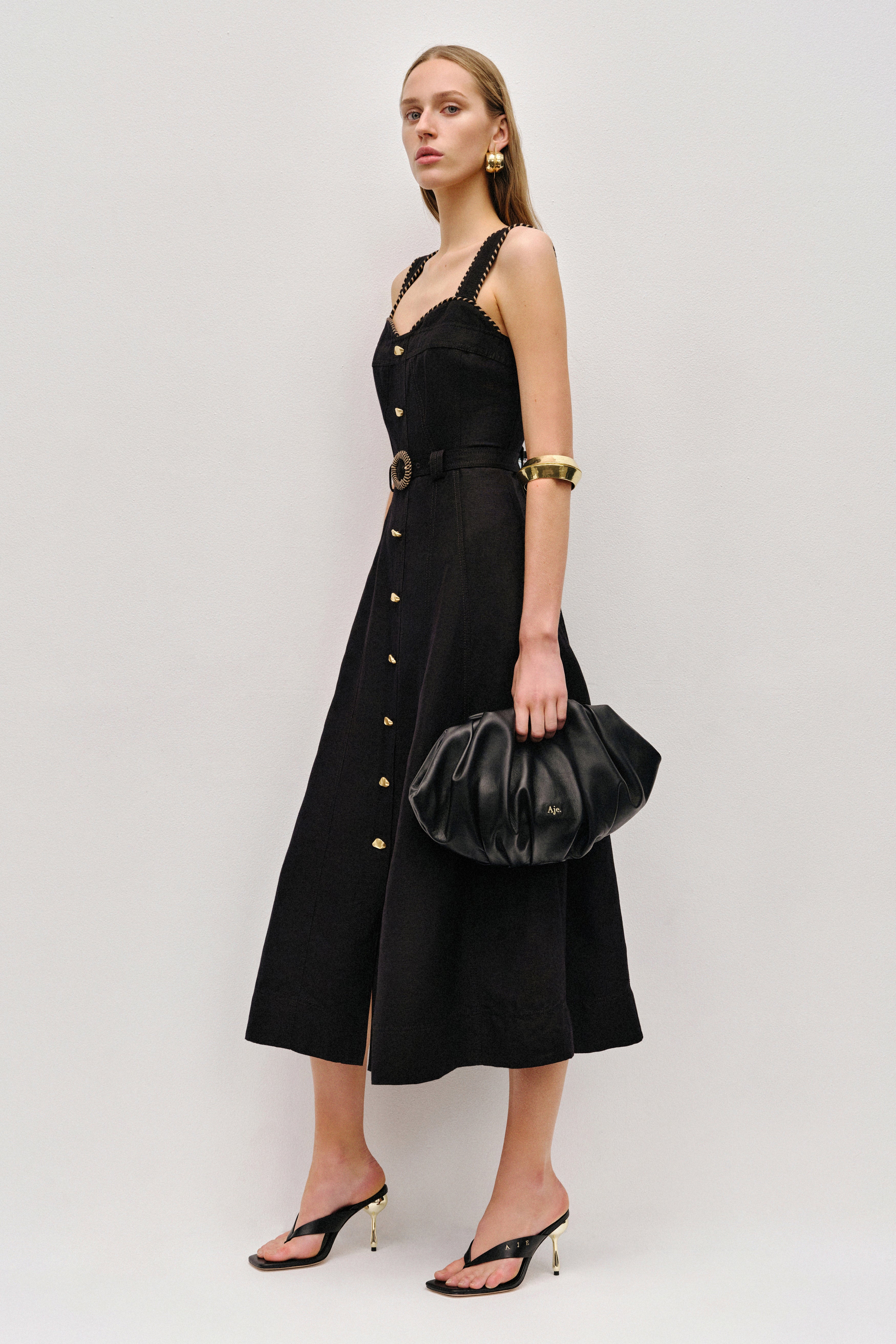 aje woodland utility midi dress Aje