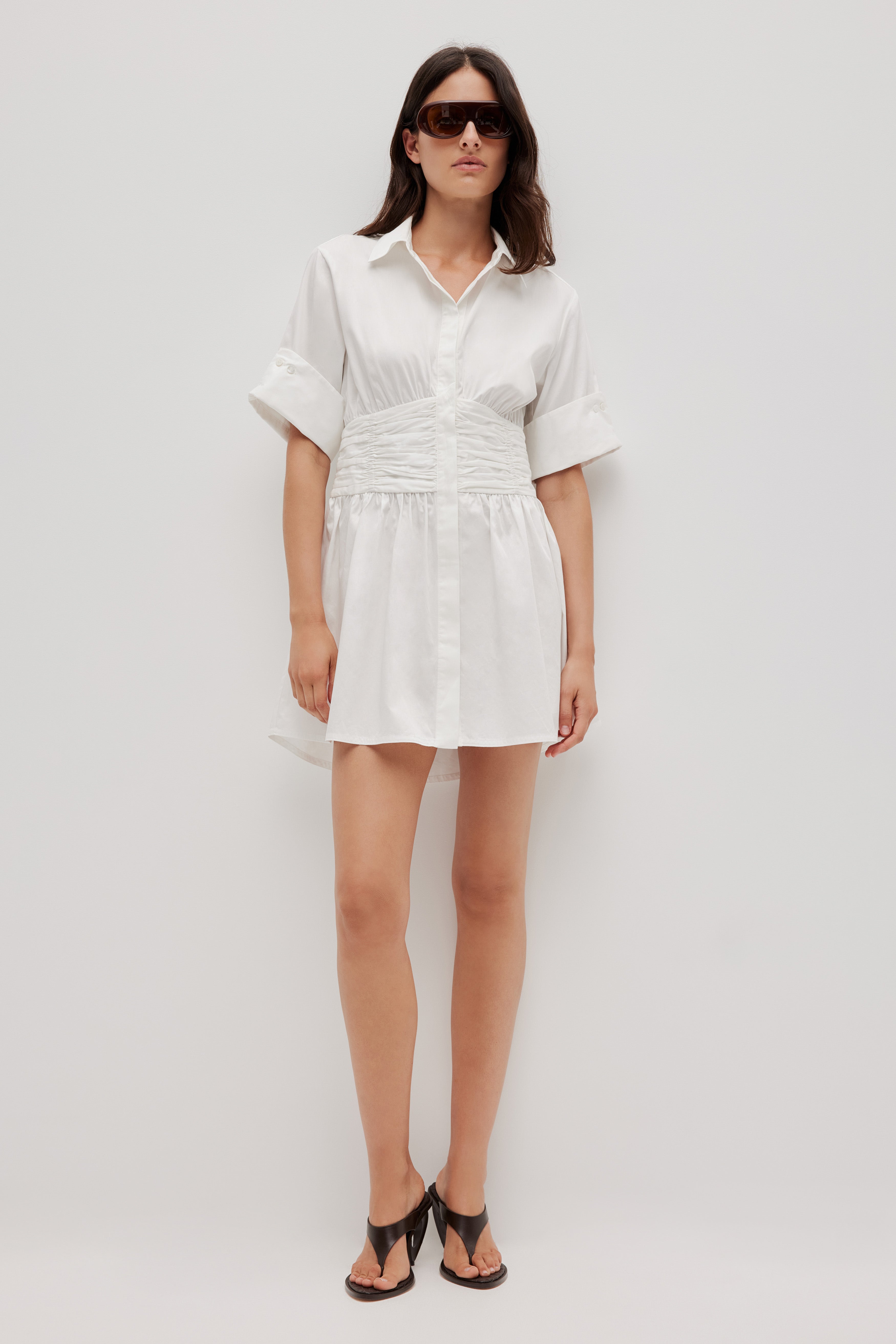 aje shirt dress Laure Mini Shirt Dress