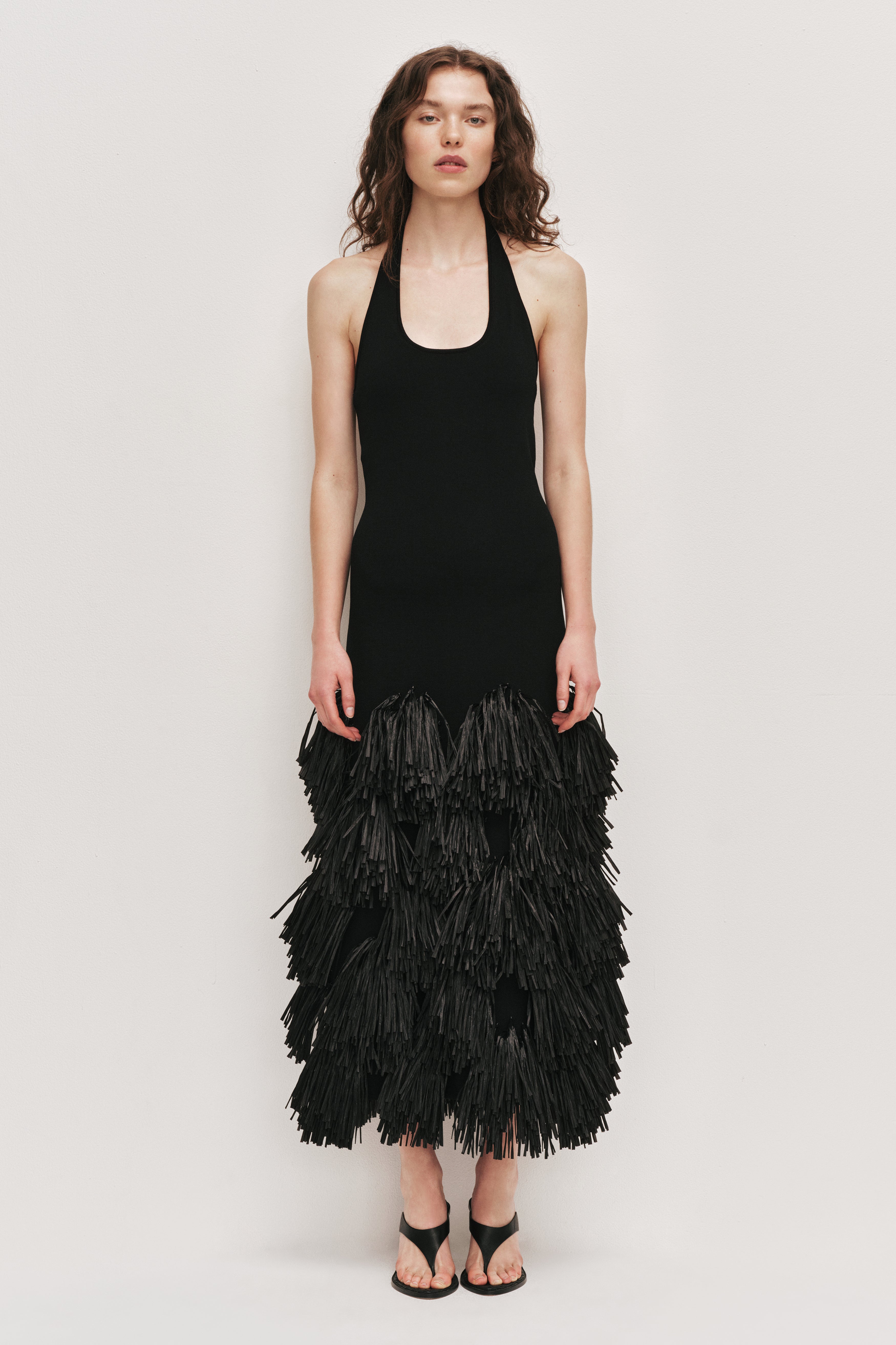 Elva Raffia Knit Midi Dress Elva Raffia Knit Midi Dress