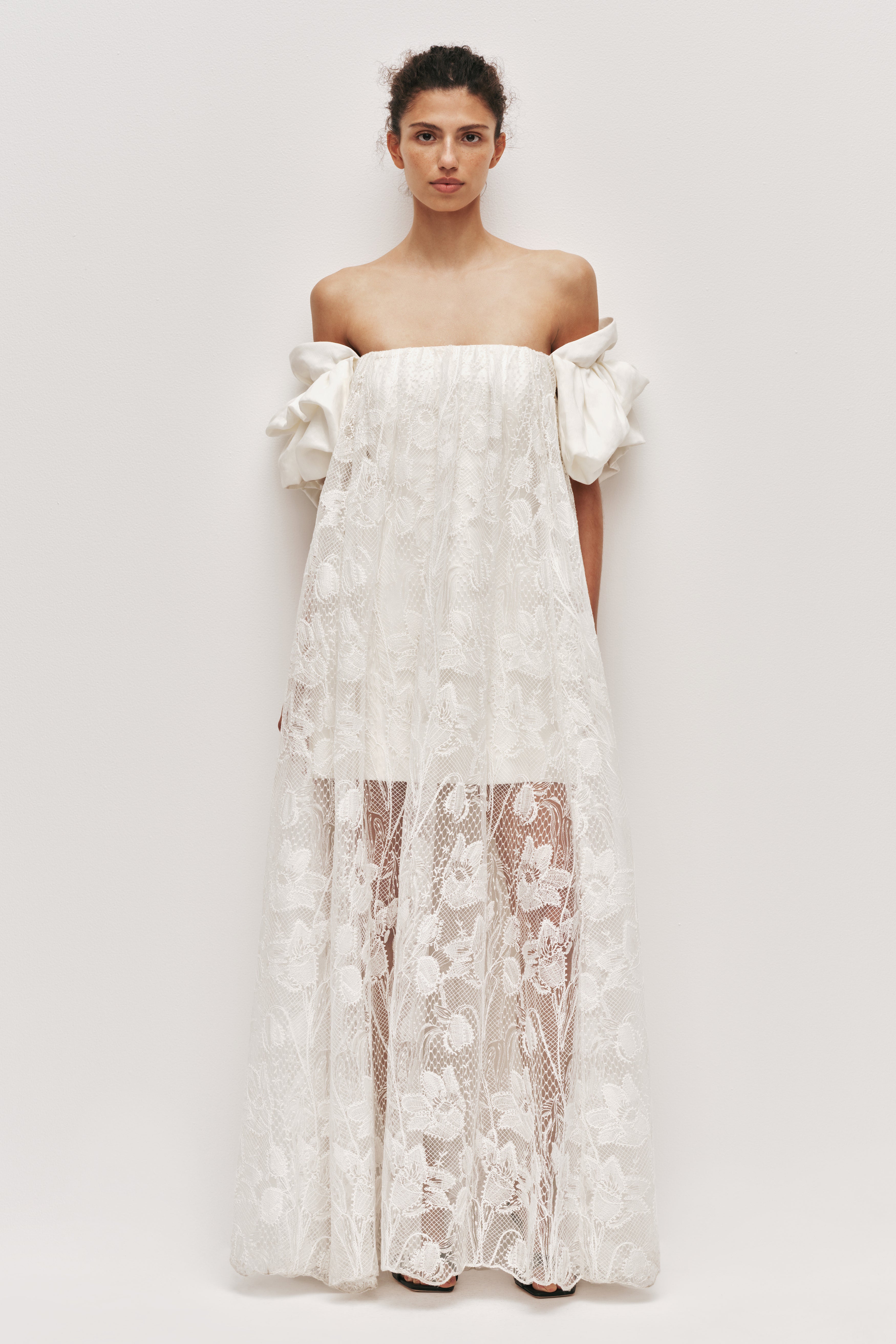 aje white lace dress Aje Charmer Lace Dress In White - 40% Off