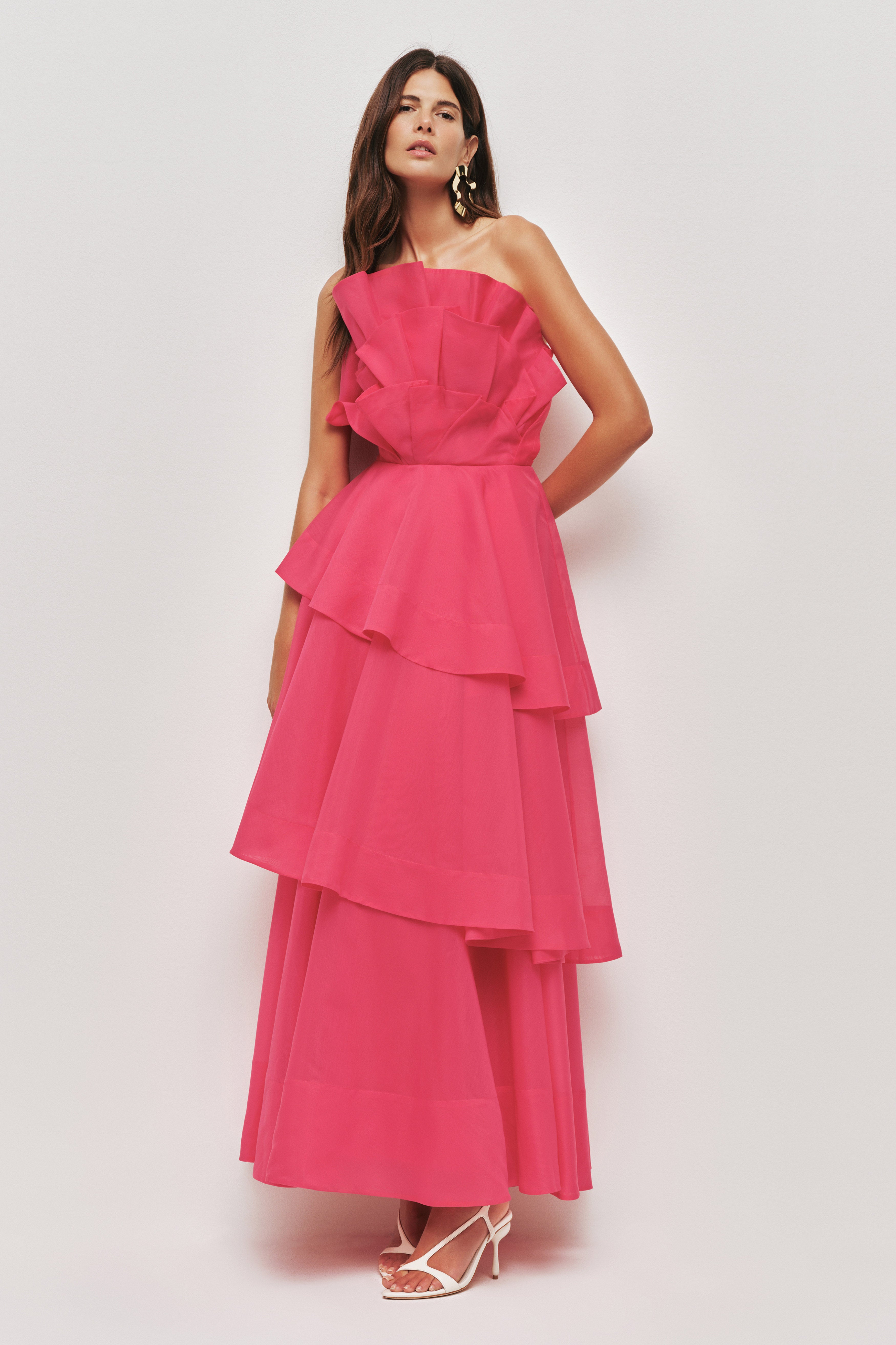 aje pink strapless dress Hybrid Sleeveless Mini Dress