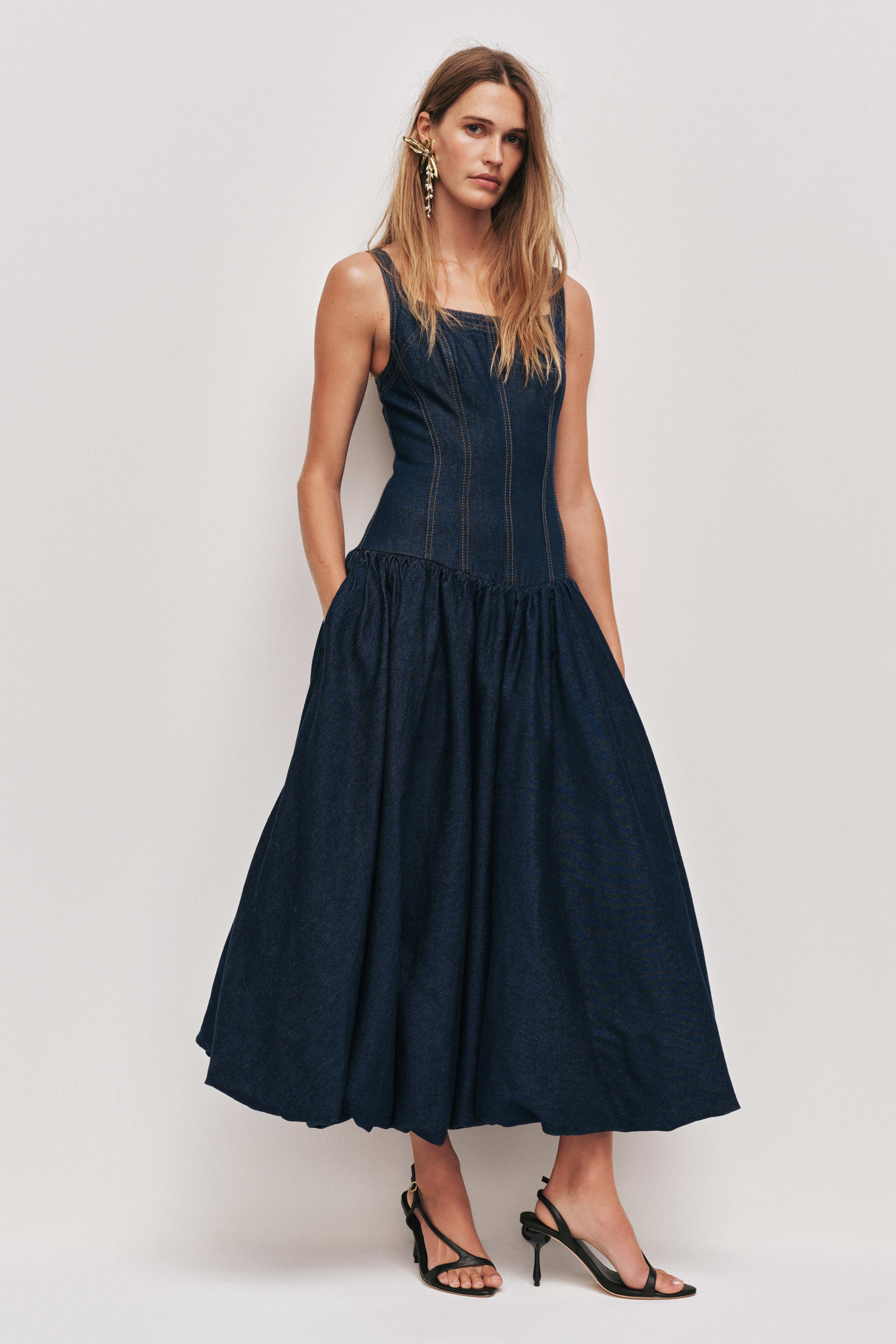 Briar Denim Midi Dress Briar Denim Midi Dress