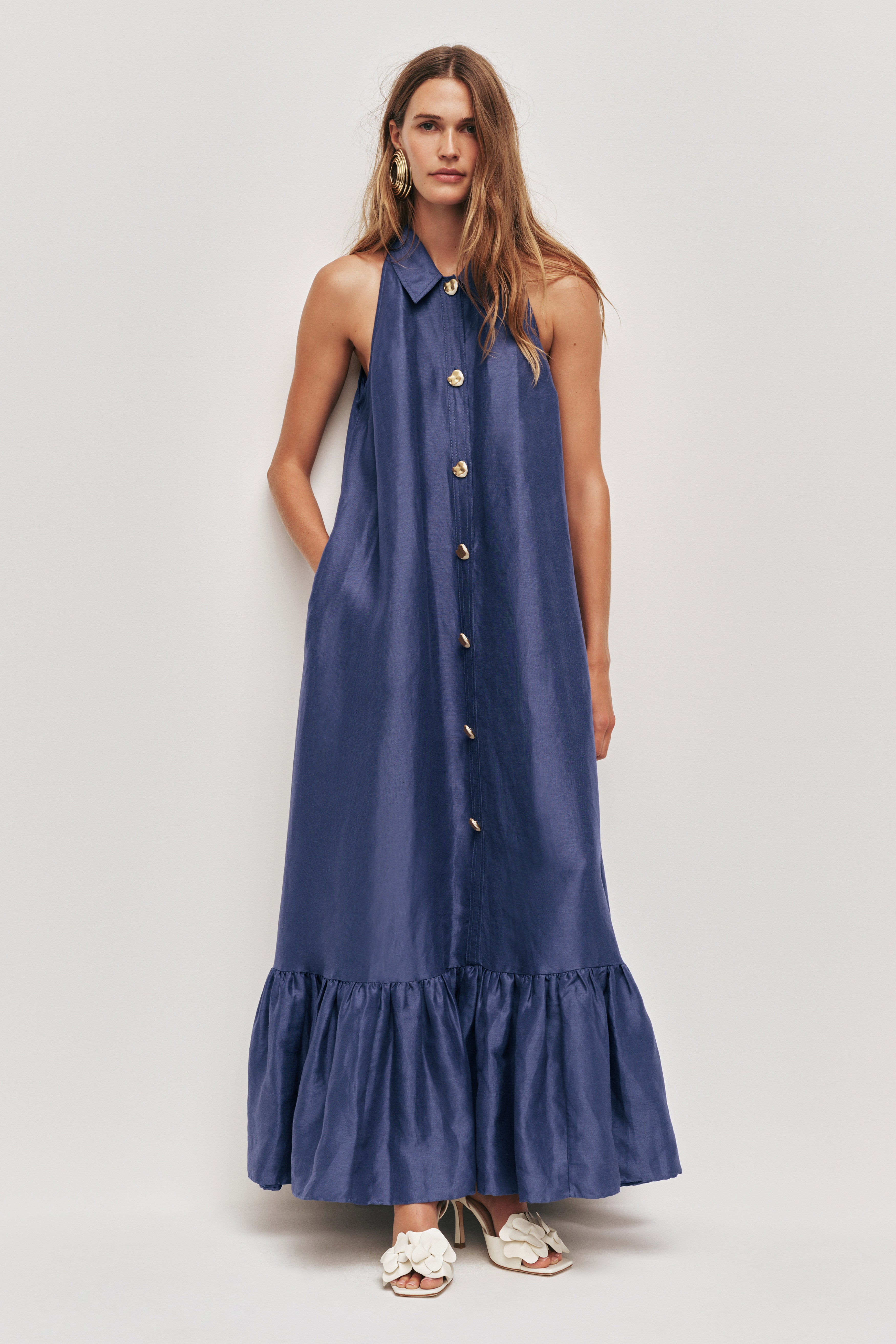 aje riddle button down maxi dress Aje | Dresses | Aje Riddle Button Down Maxi