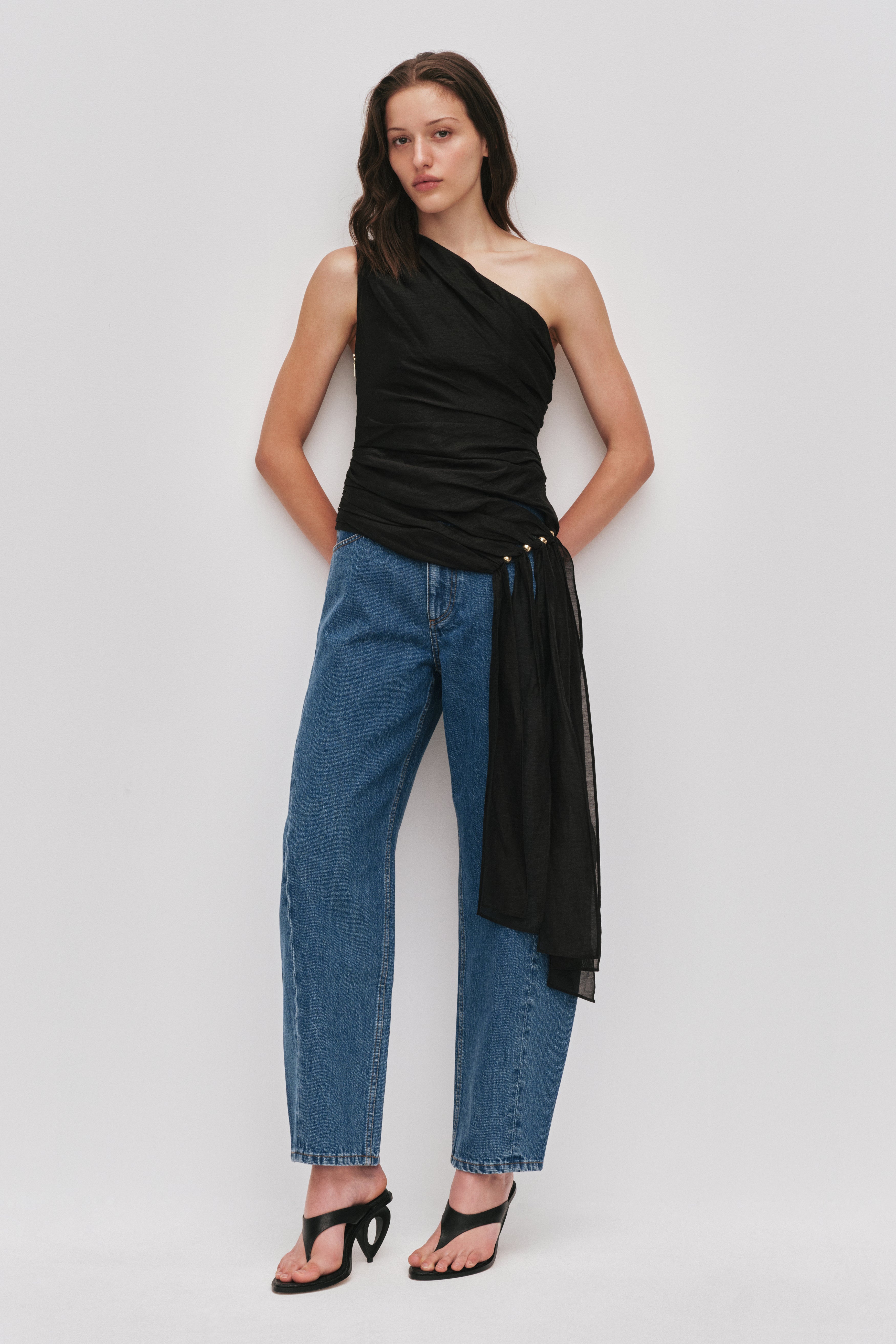 Capture One Shoulder Top | Black | Aje – Aje International