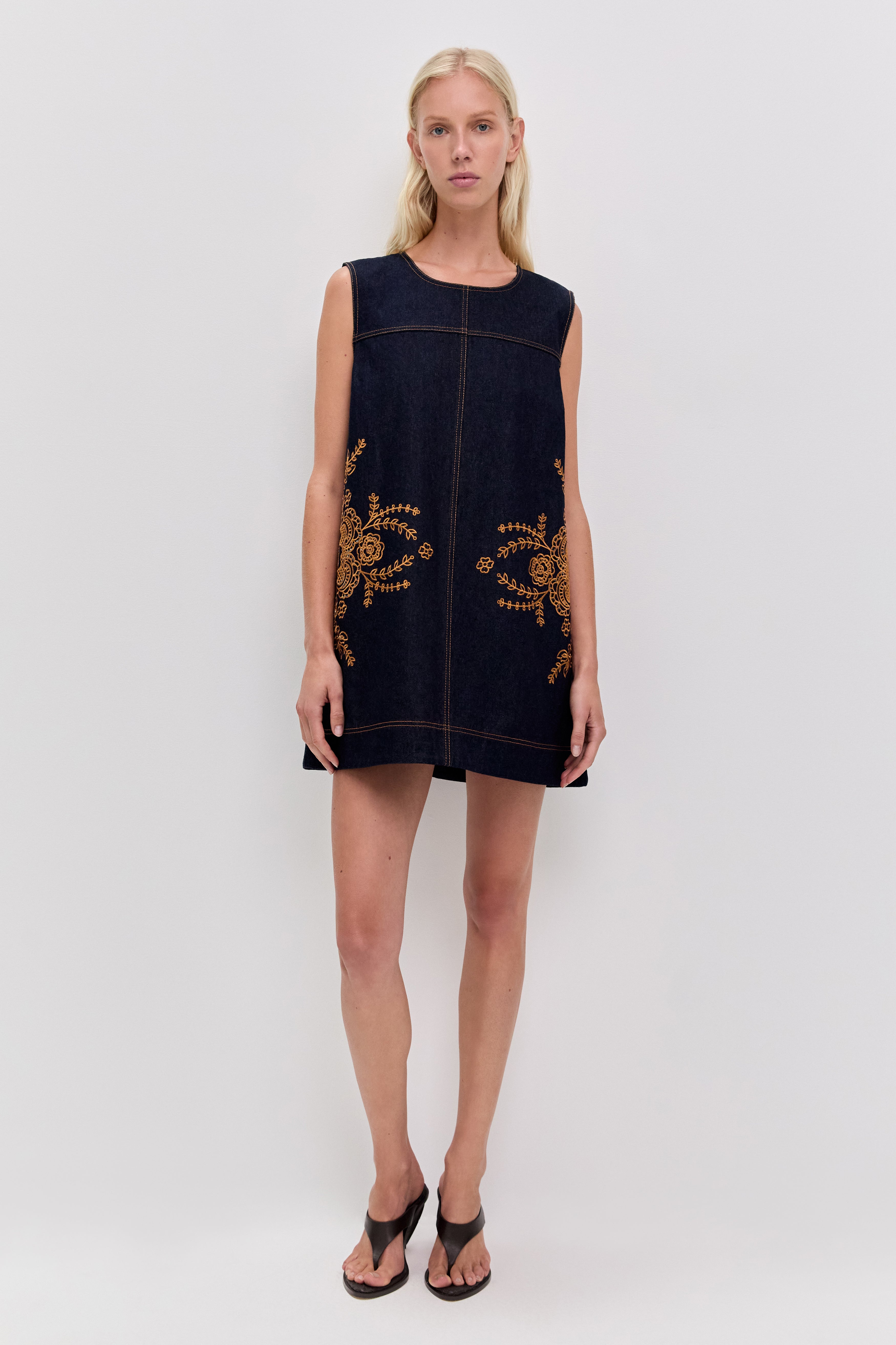 Elora Denim Mini Dress | Indigo