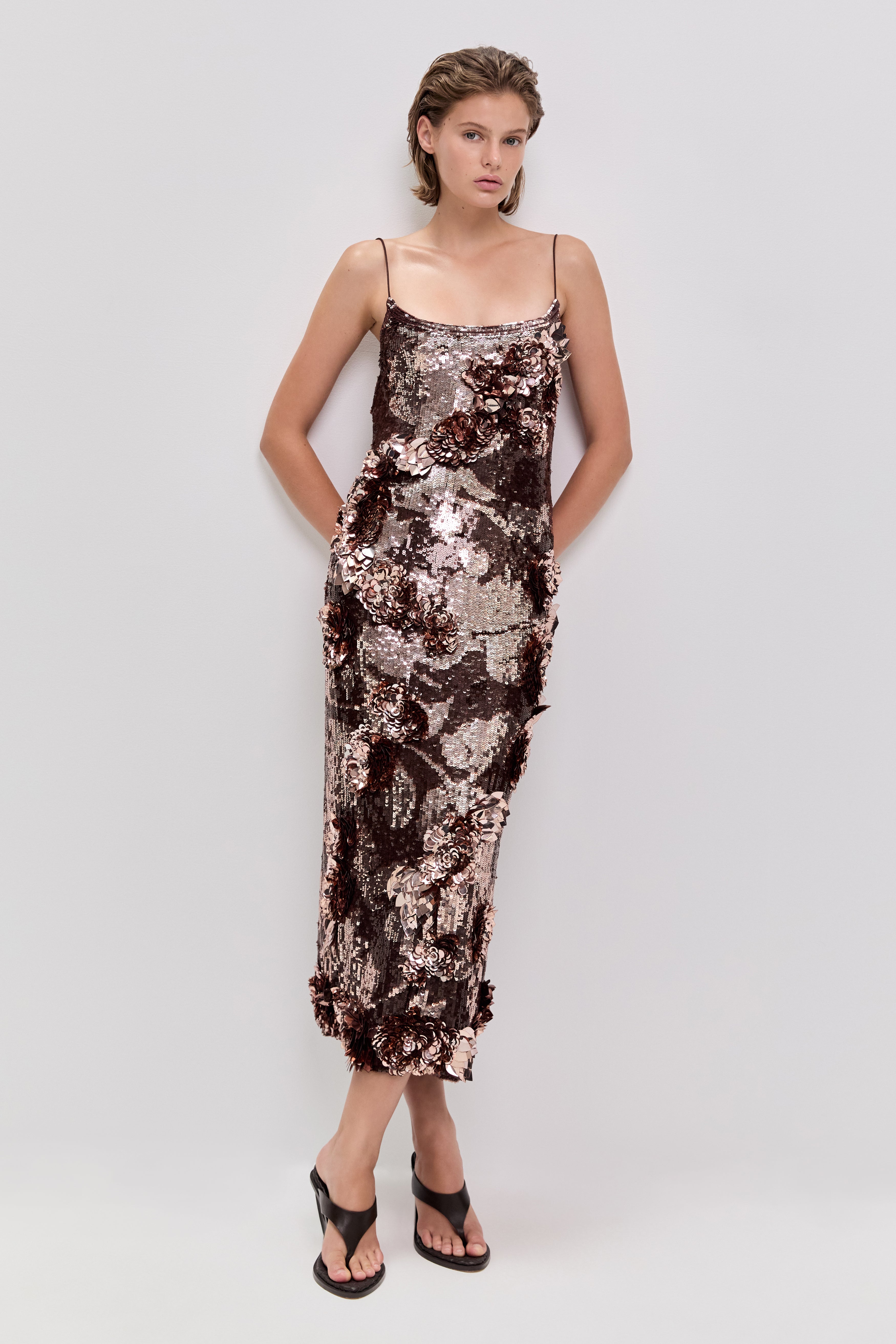 Halo Midi Sequin Dress