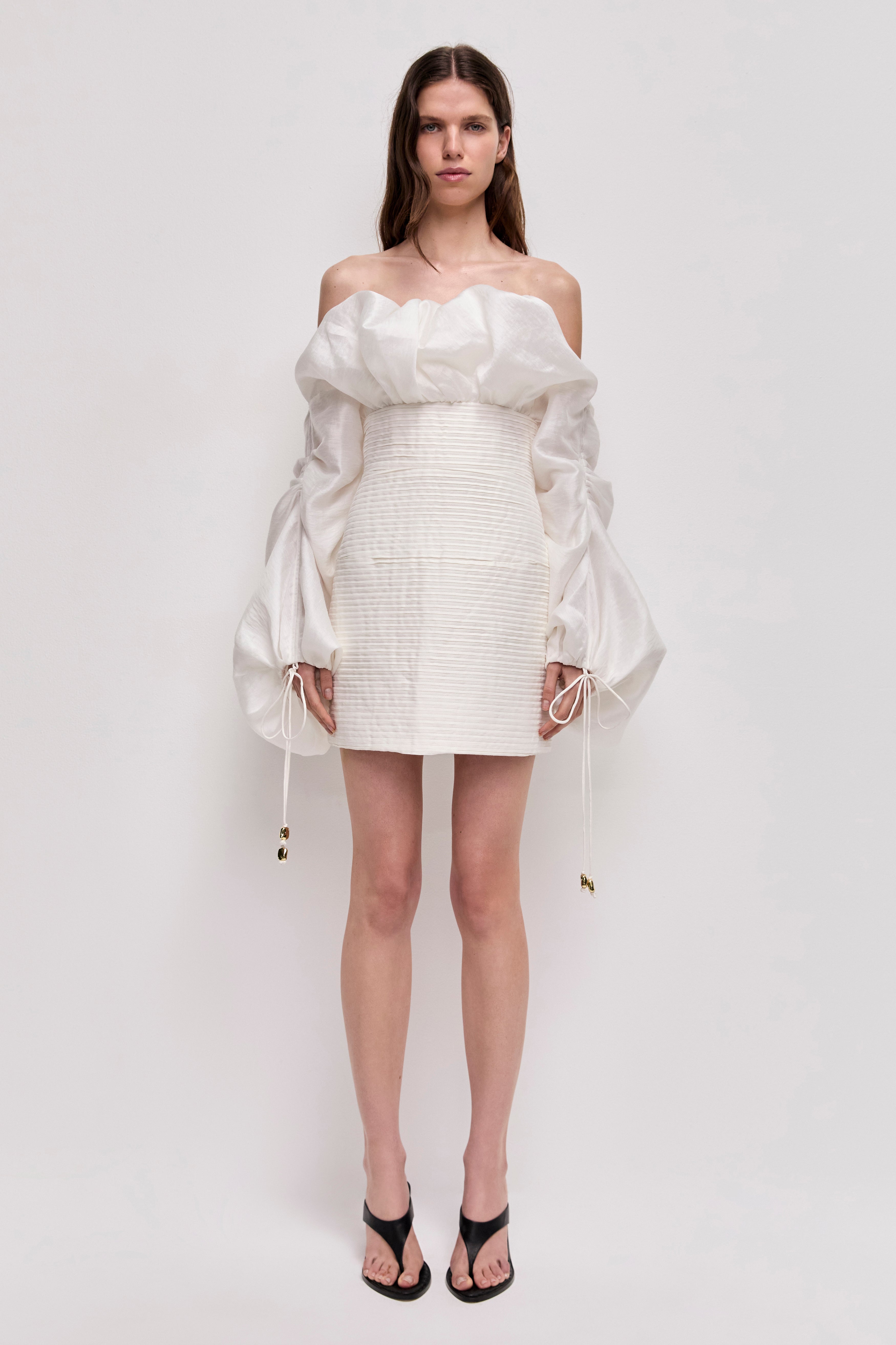 Maxima Mini Dress | Ivory | Aje Aje International Maxima Mini Dress | Ivory | Aje Aje International