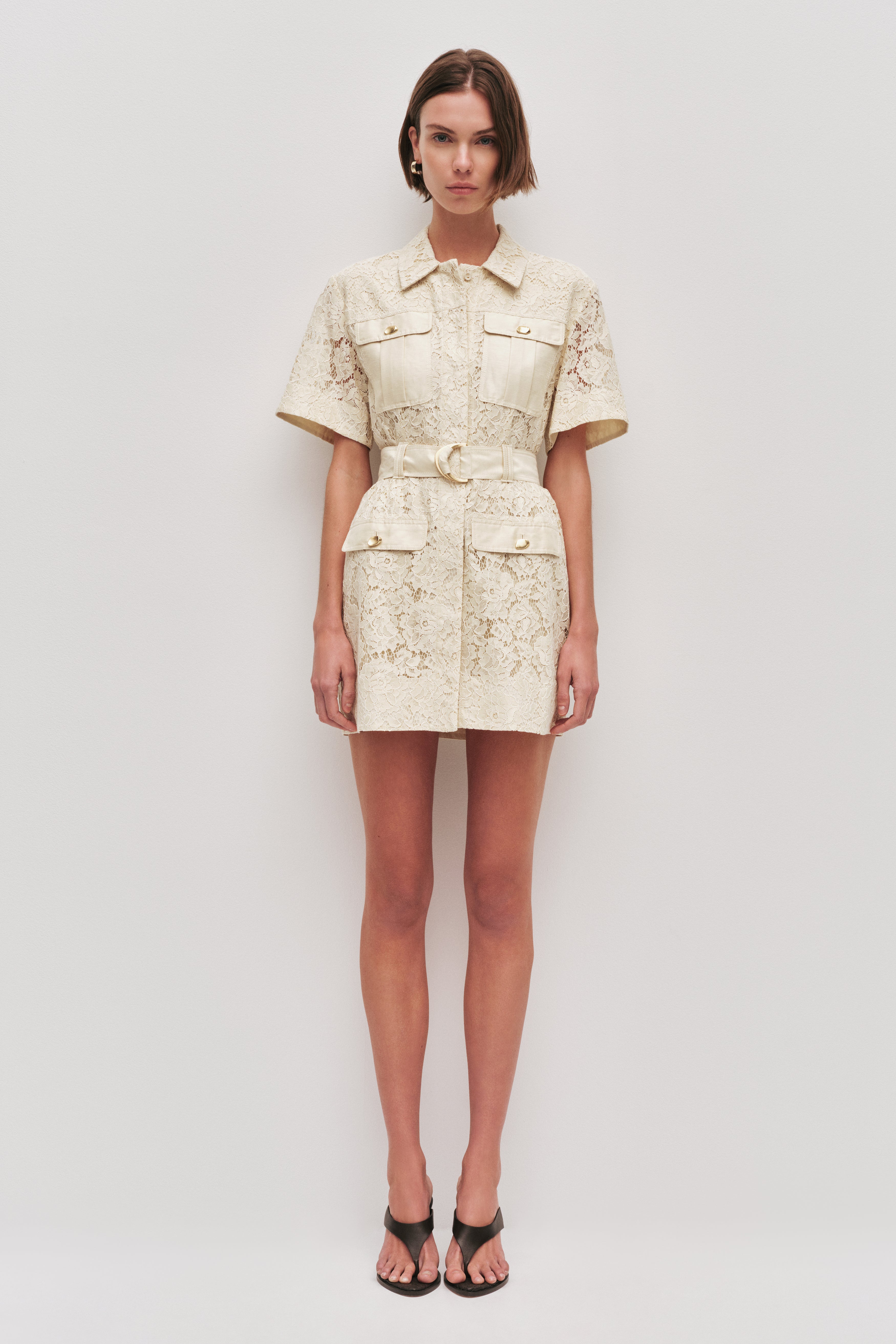 Mystic Lace Mini Shirt Dress Mystic Lace Mini Shirt Dress