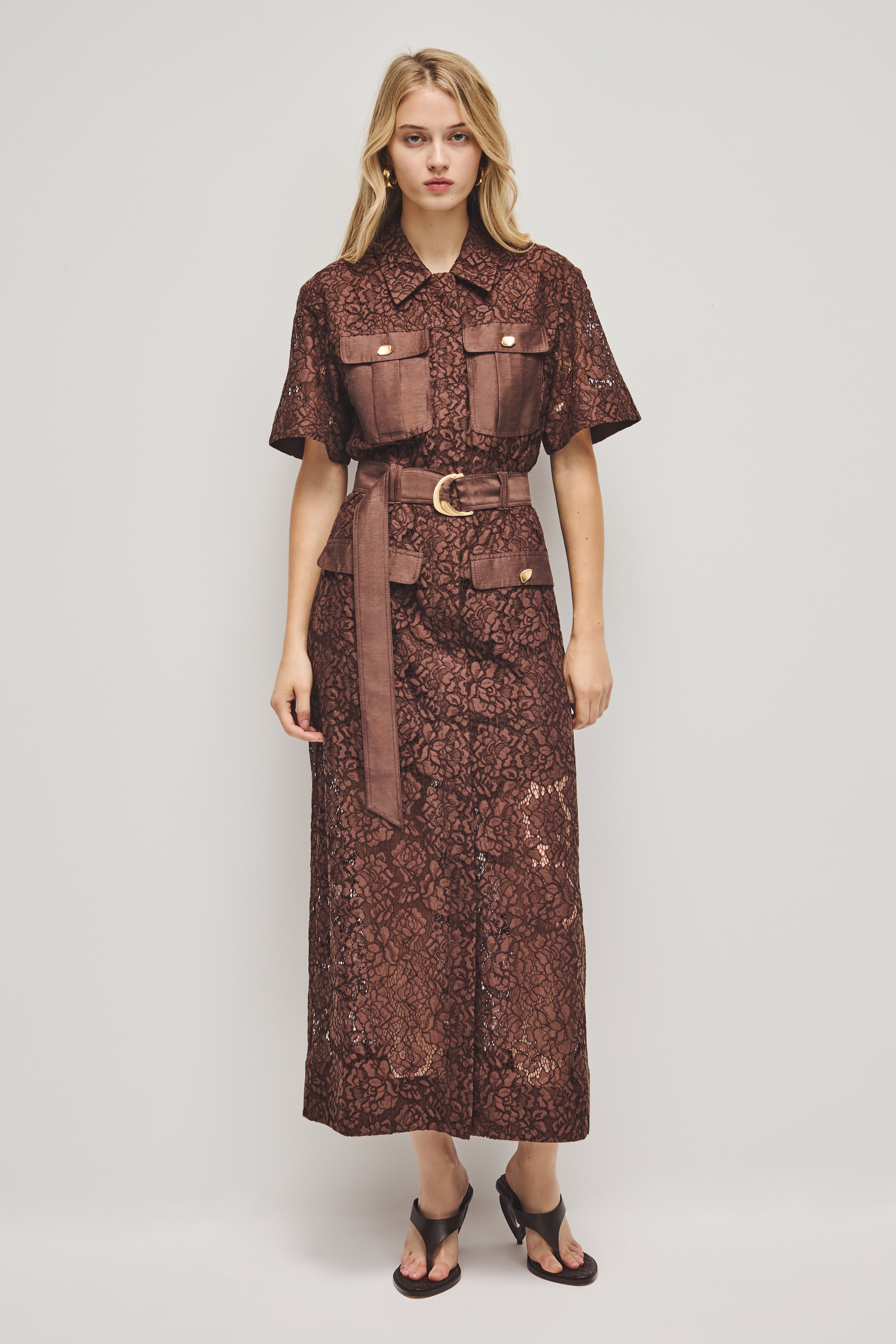 Mystic Lace Shirt Dress