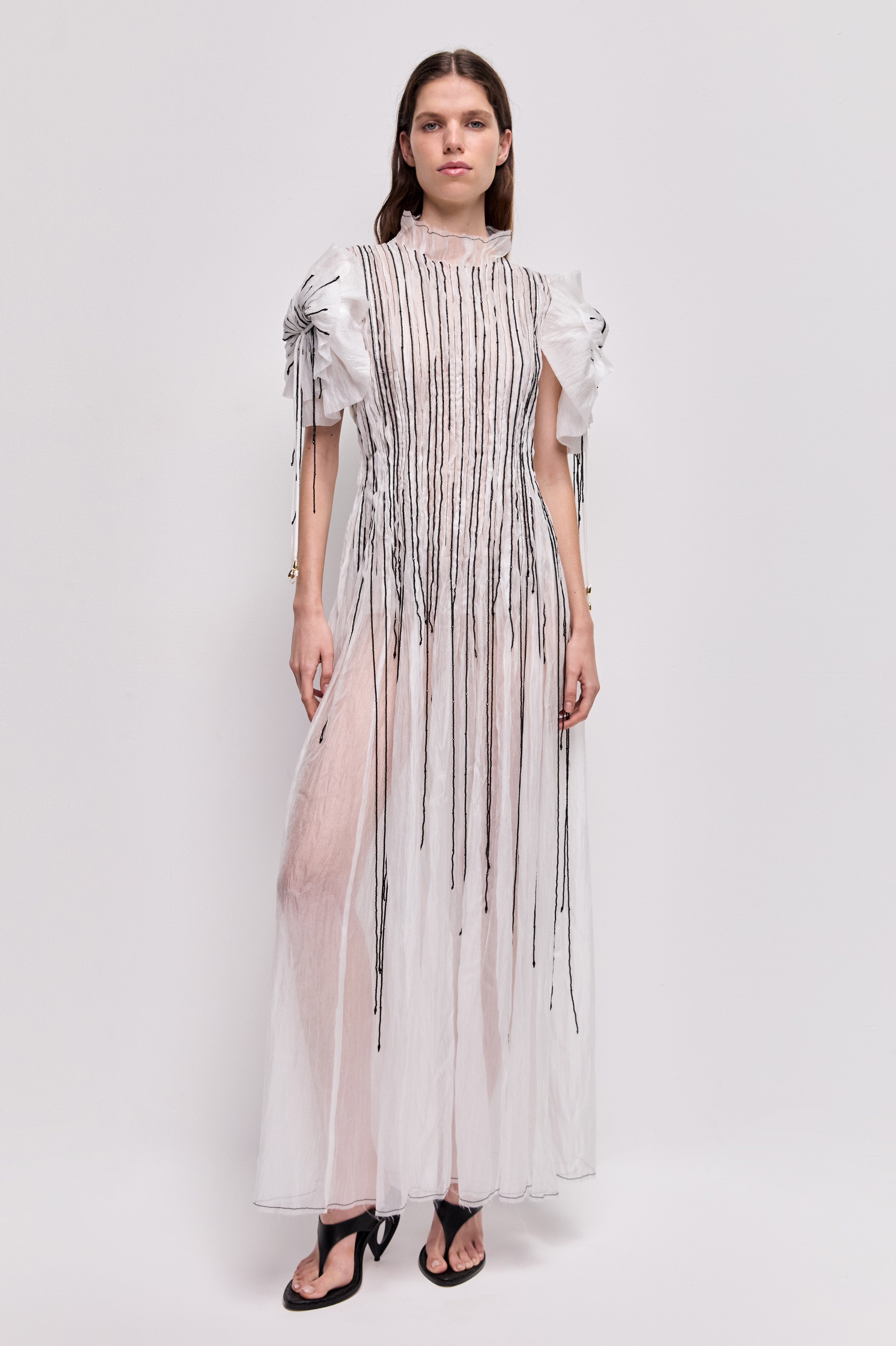 Clara Midi Dress | Ivory | Aje Aje International Clara Midi Dress | Ivory | Aje Aje International