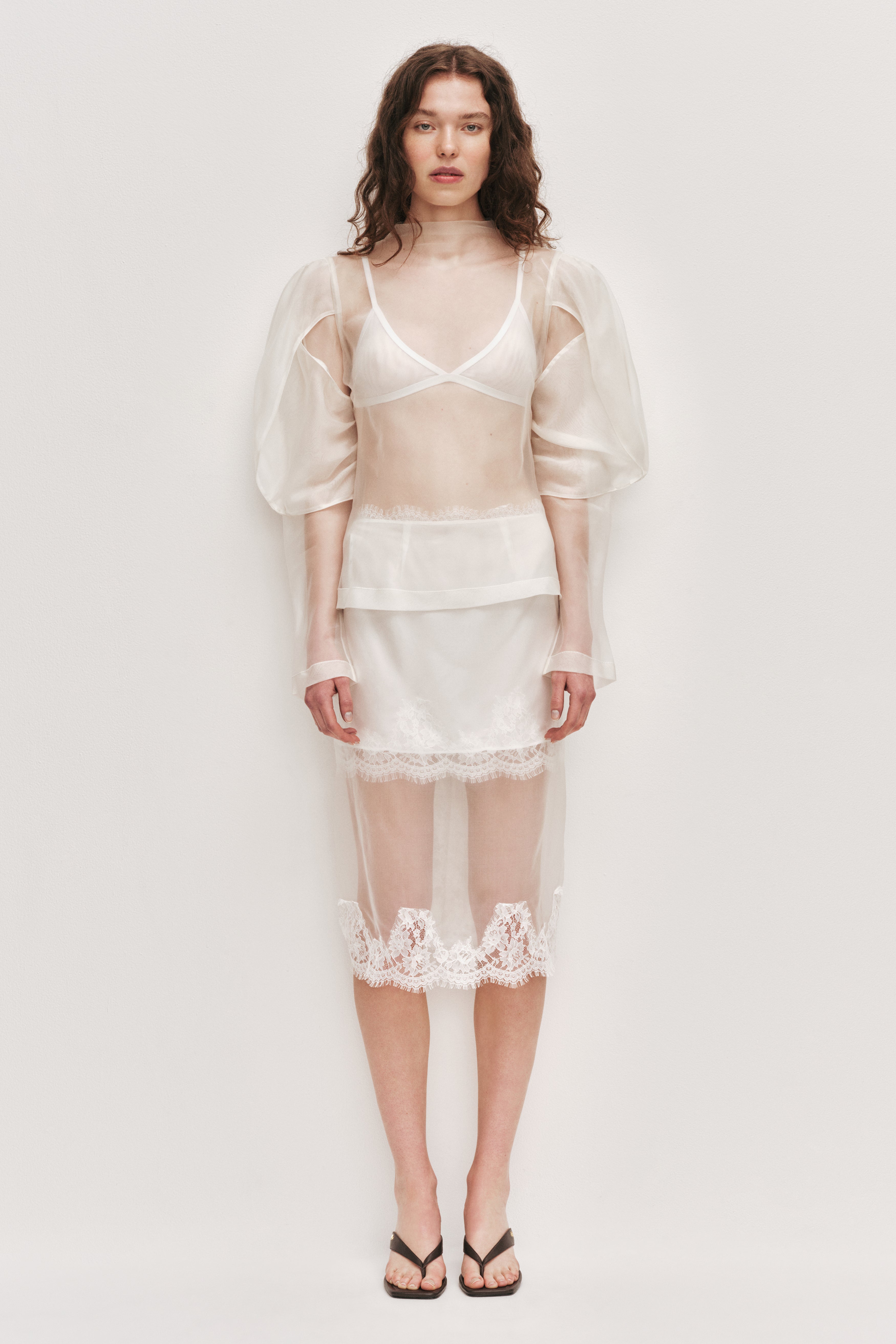 Ophelia Lace Skirt | Ivory | Aje – Aje International