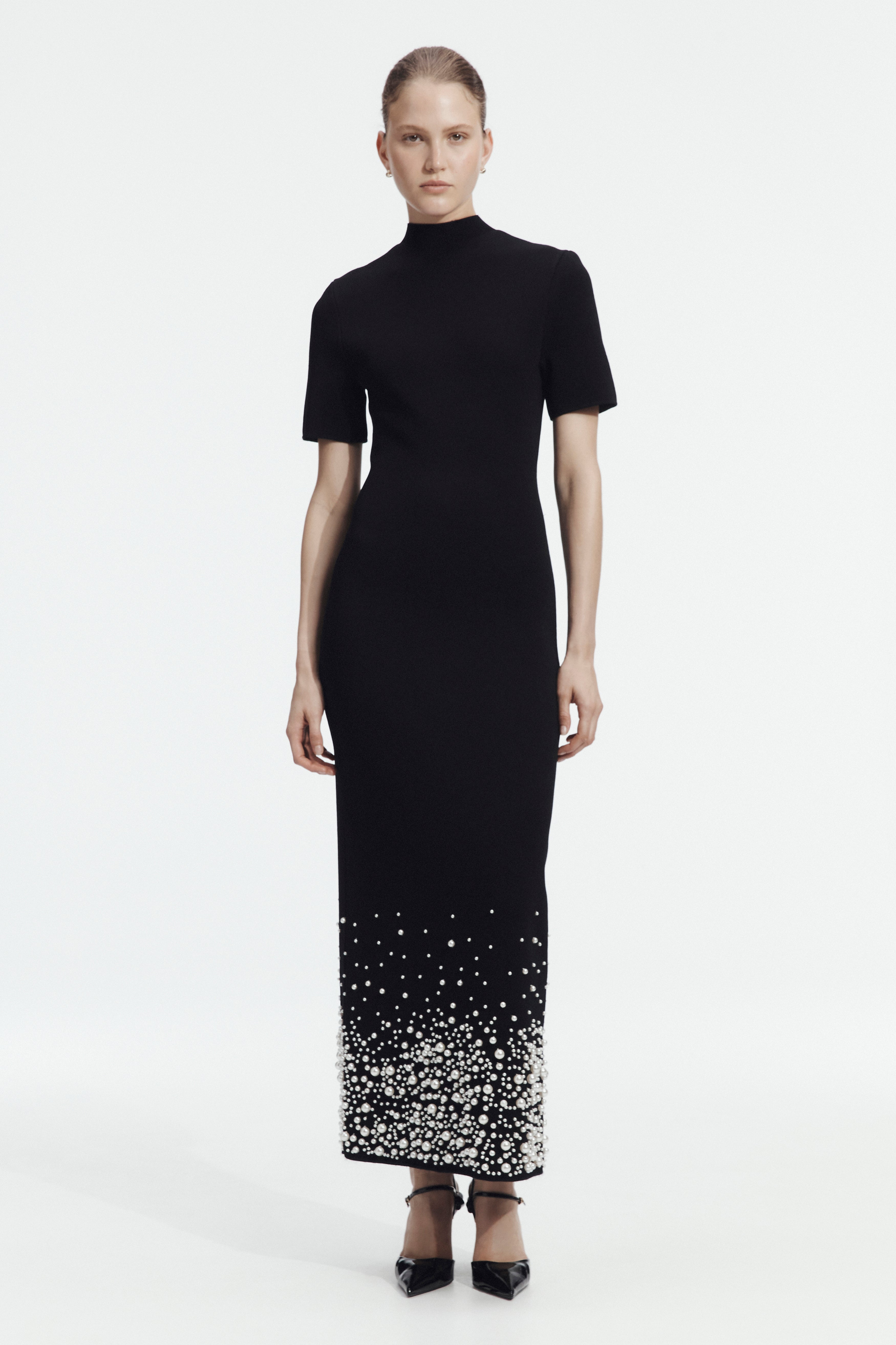 Marlene Pearl Knit Midi Dress