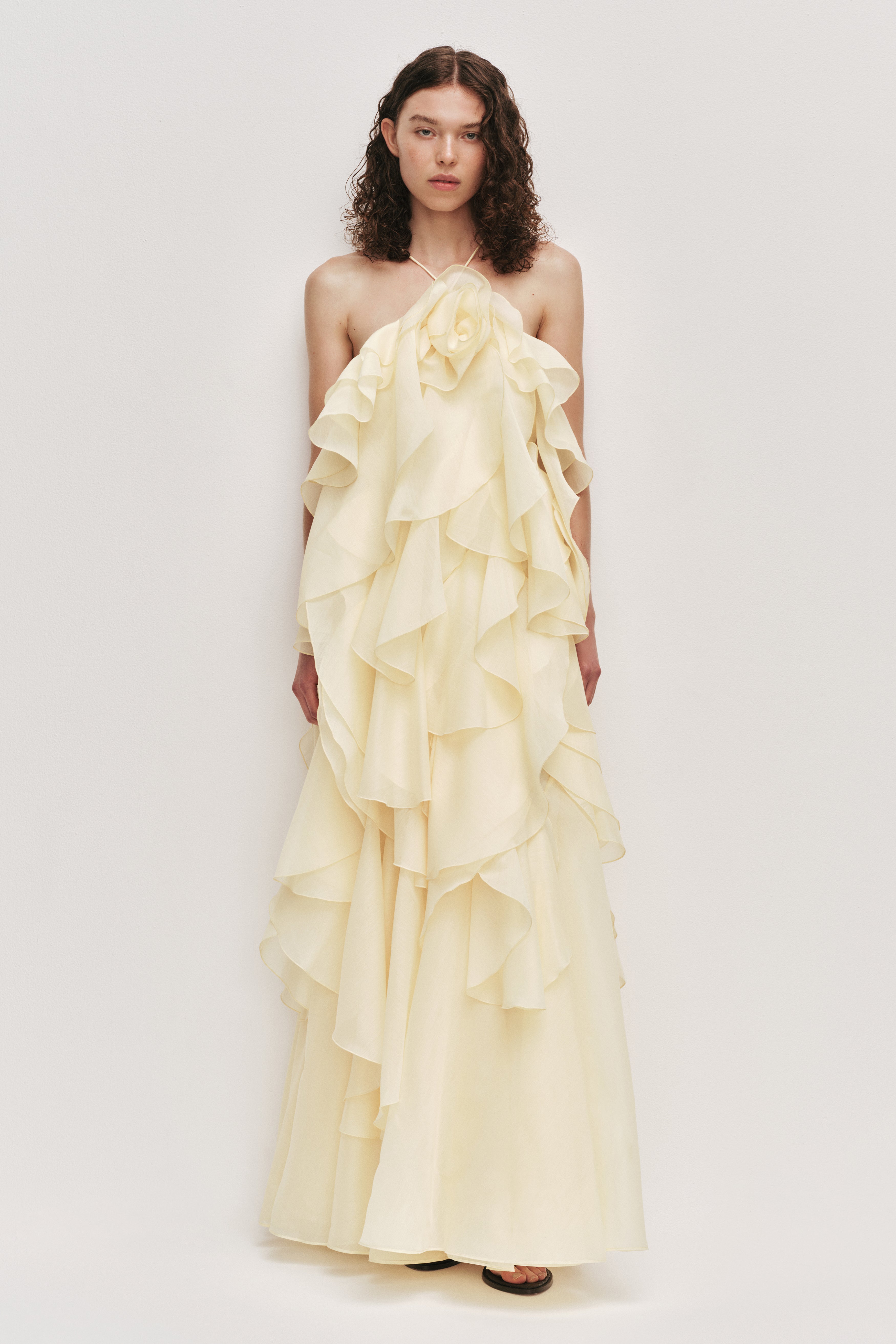 Pandorea Layered Maxi Dress | Butter | Aje Aje International Pandorea Layered Maxi Dress | Butter | Aje Aje International