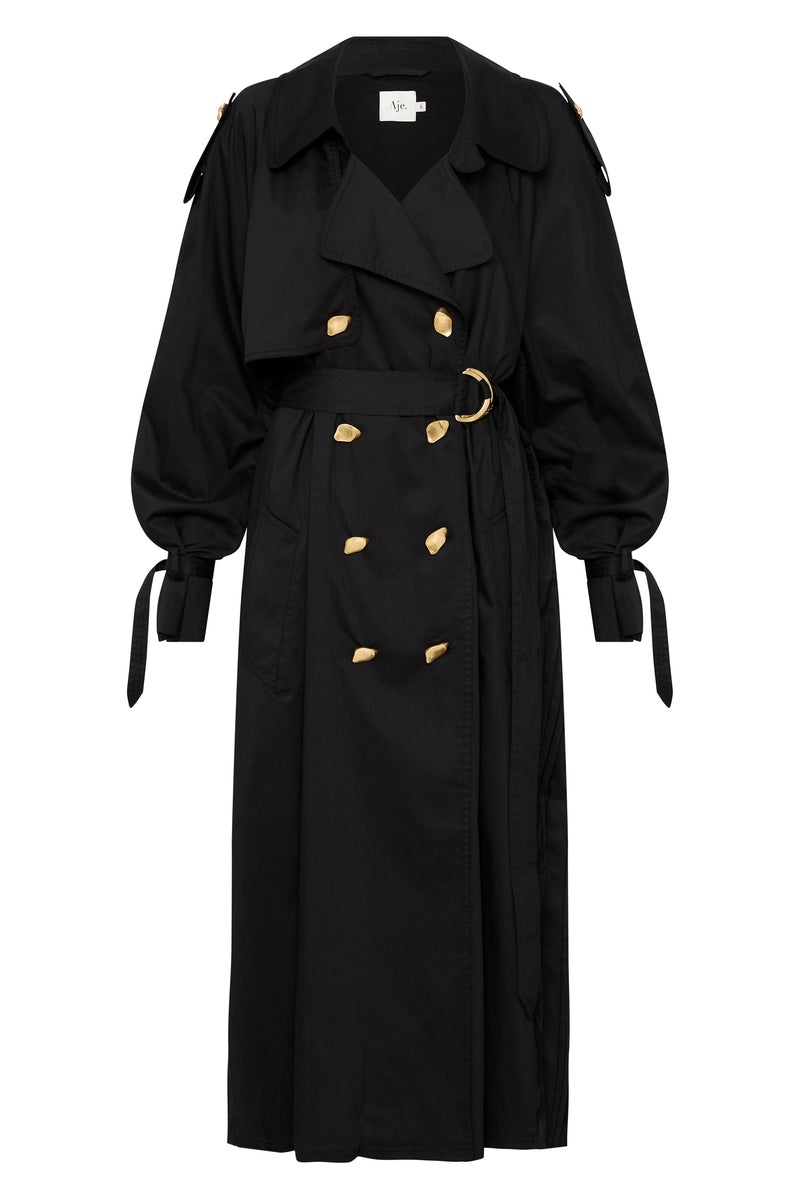 HATRA Organ Trench black/2 19AW - ブルゾン