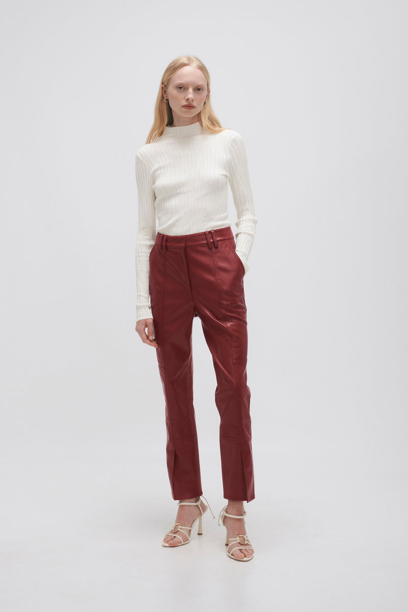 Hanie Vegan Leather Pant Soy F22 - I Am More Scarsdale