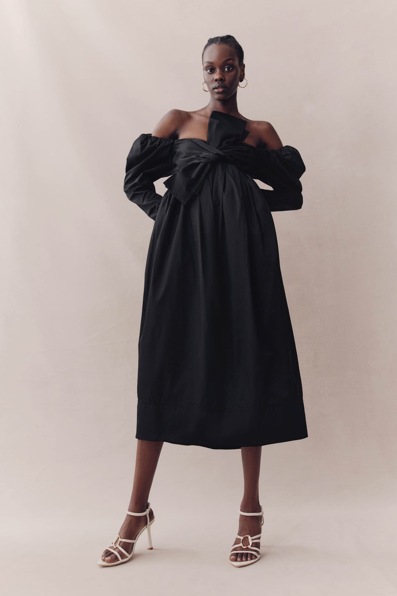 aje valentina bow midi dress Aje Valentina Bow Midi Dress