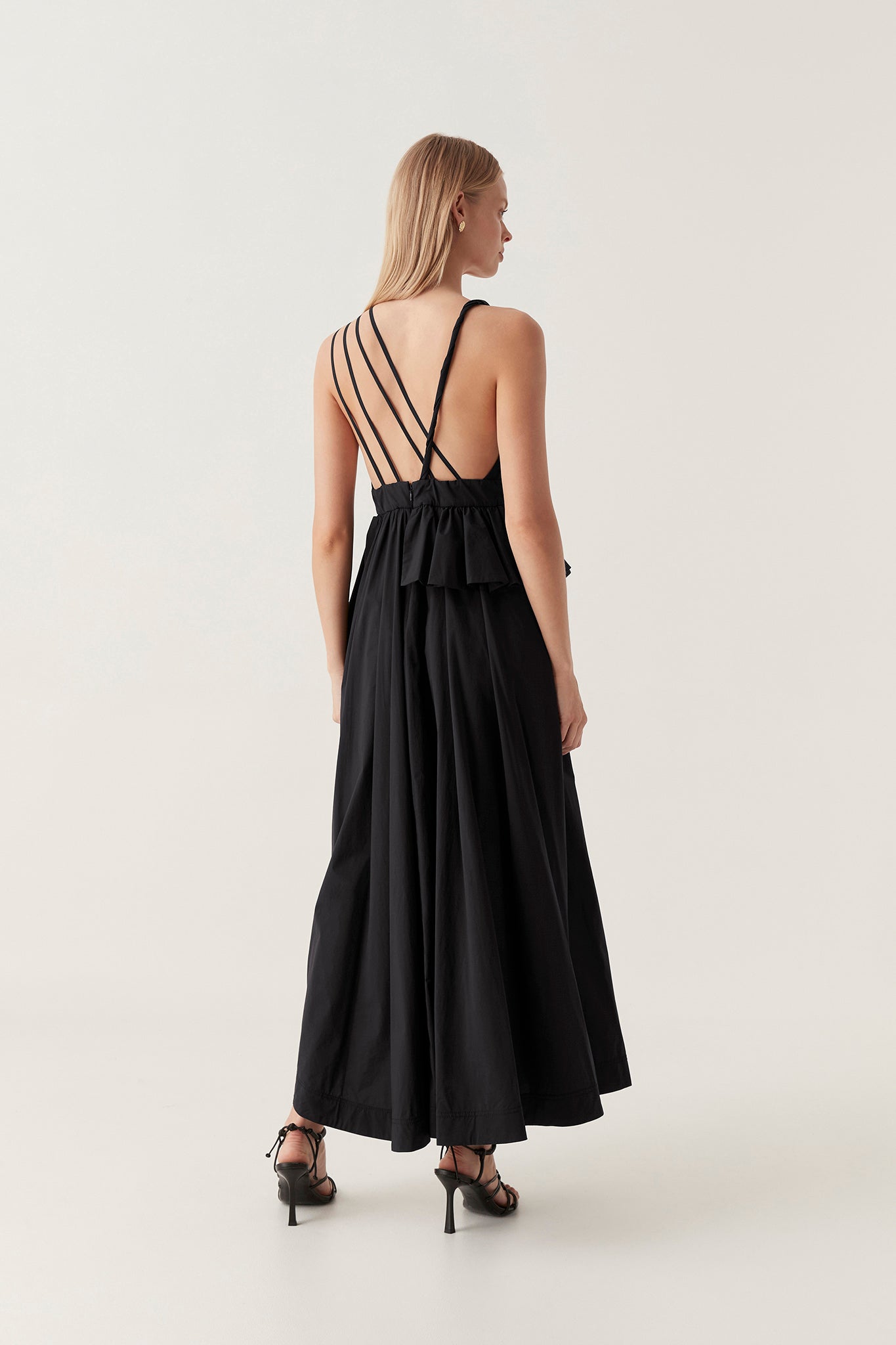 eliza asymmetric dress Eliza Sage Halter Asymmetrical Dress