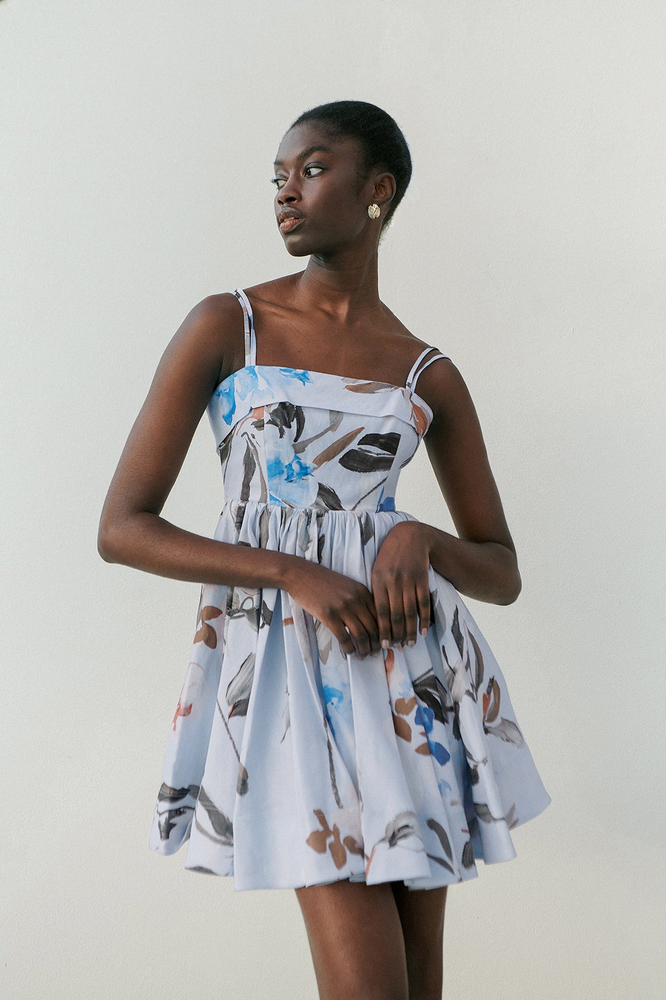 aje untamed midi dress RENT Aje Untamed floral-print linen-blend midi dress (RRP 485)