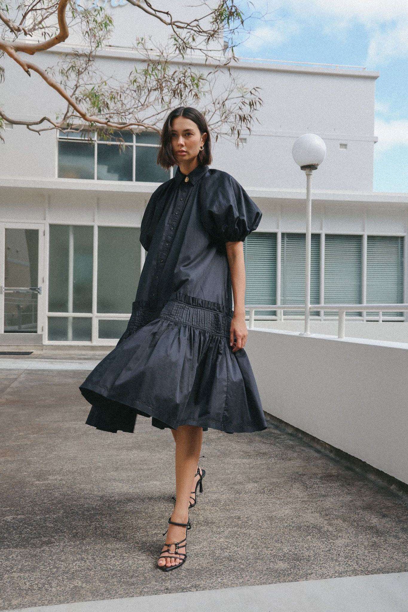 Novella Midi Smock Dress Novella Midi Smock Dress