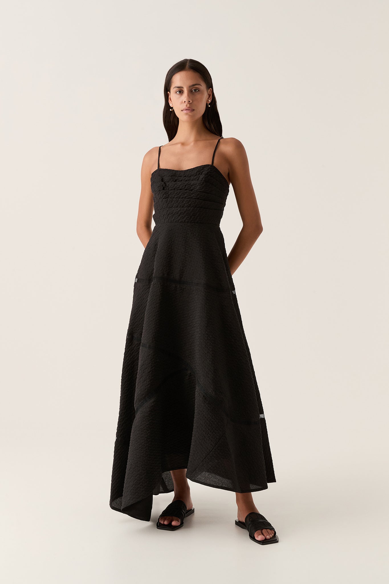 Cinque Jacquard Maxi Dress | Black | Aje Aje International Cinque Jacquard Maxi Dress | Black | Aje Aje International