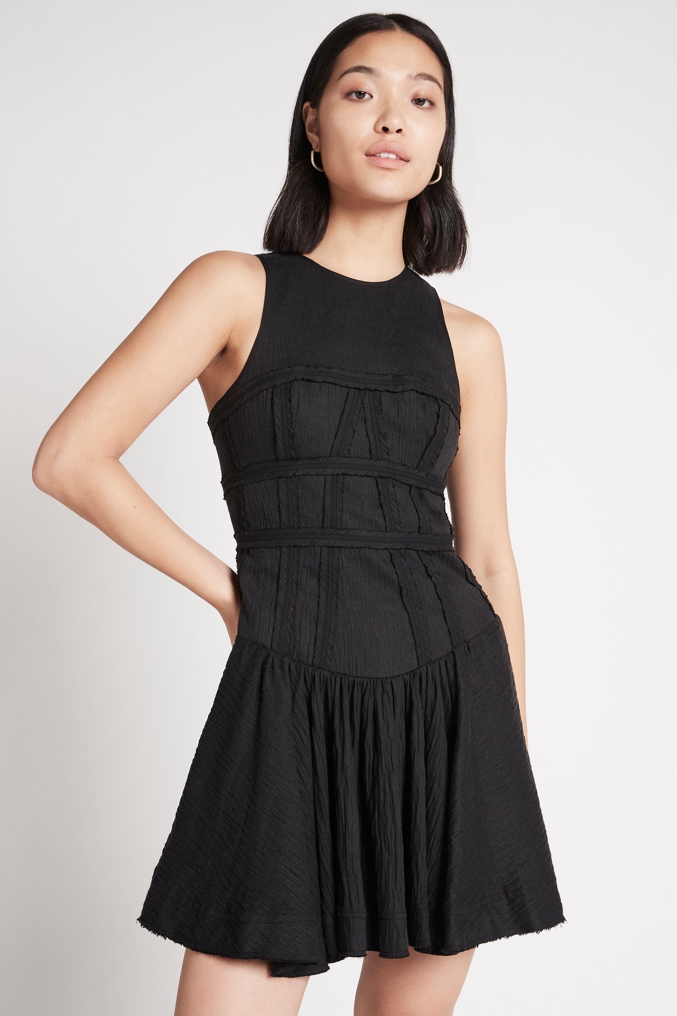 aje tidal corset dress Tidal Corset Mini Dress | Black