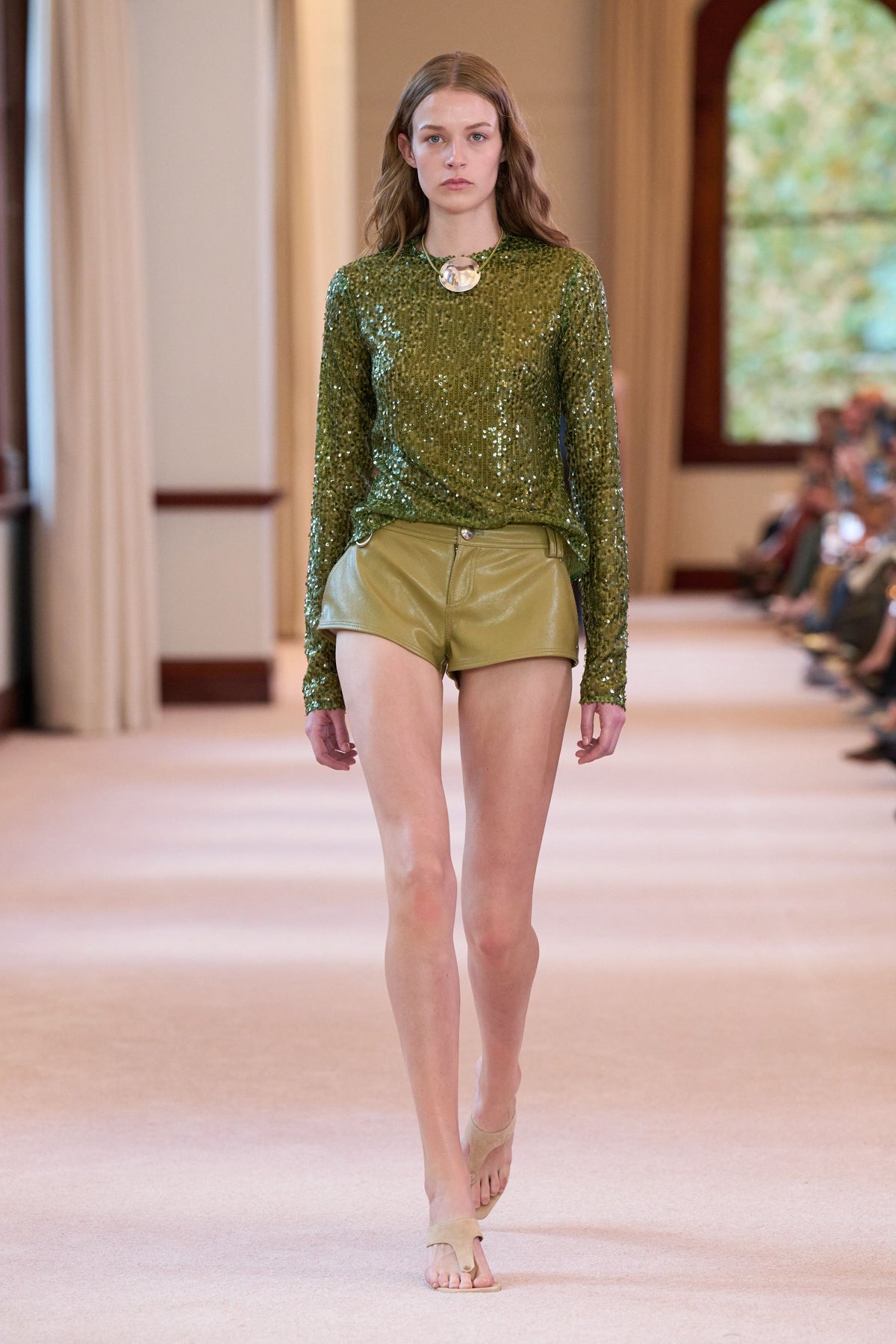 Althira Long Sleeve Sequin Top | Avocado | Aje – Aje International