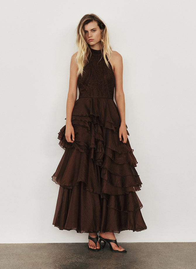 Daze One Shoulder Maxi Dress | Animal