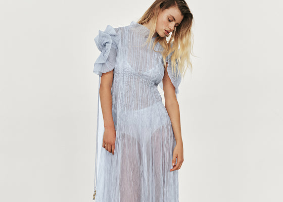 Soundscape Maxi Dress | Sea Breeze | Aje Aje International Soundscape Maxi Dress | Sea Breeze | Aje Aje International