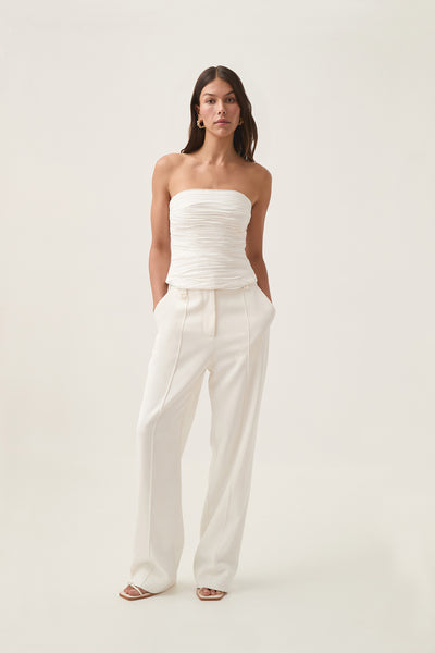 Sunbeam Ruched Bustier | Ivory | Aje – Aje ROW
