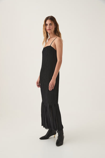 aje rushes fringe midi dress women Aje Rushes fringed knit midi Dress by Aje
