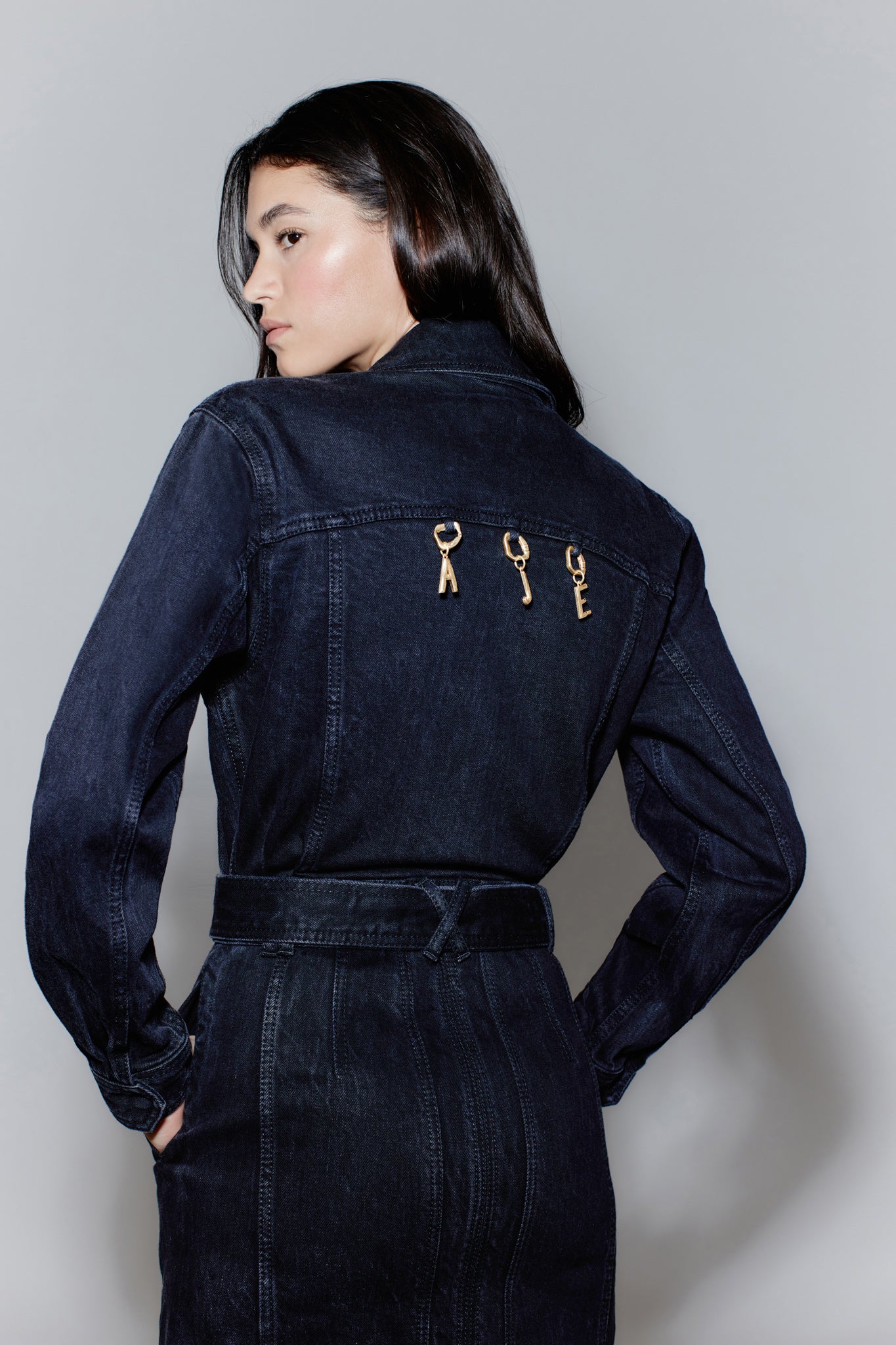 aje denim dress Maya Mini Dress-BLACK / 6 Brand:Max Studio rinsed option fixed with 54L Backless blue slip dress