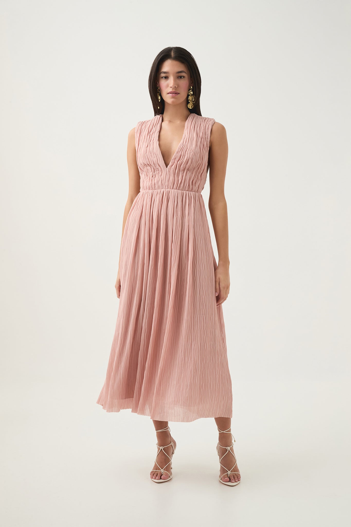 pink bow midi dress Josphine Bows Midi Dress Teuta Matoshi