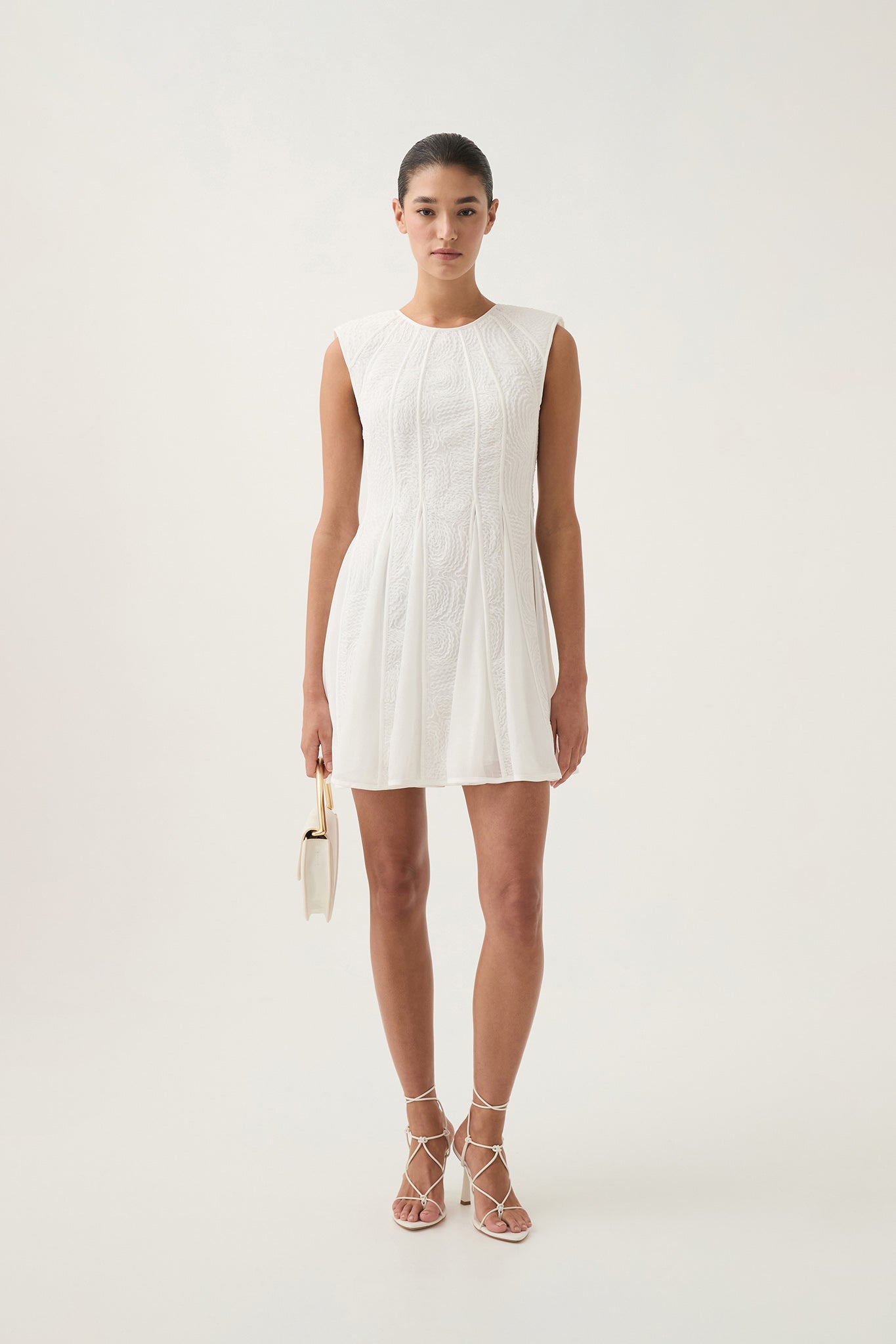 Soleil Lace Mini Dress-IVORY / 16 Soleil Lace Mini Dress-IVORY / 16