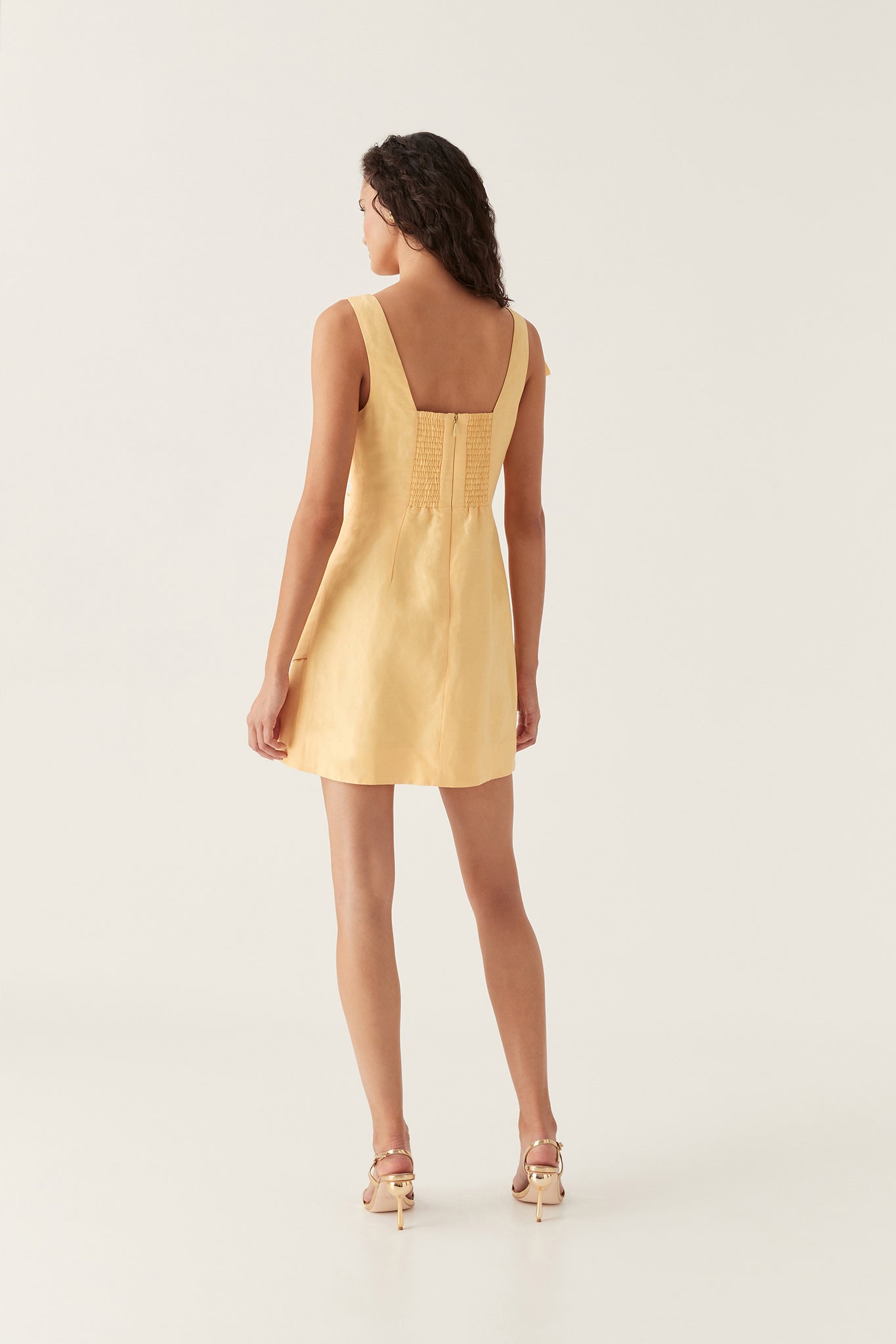Aje off-shoulder strapless gown - Yellow