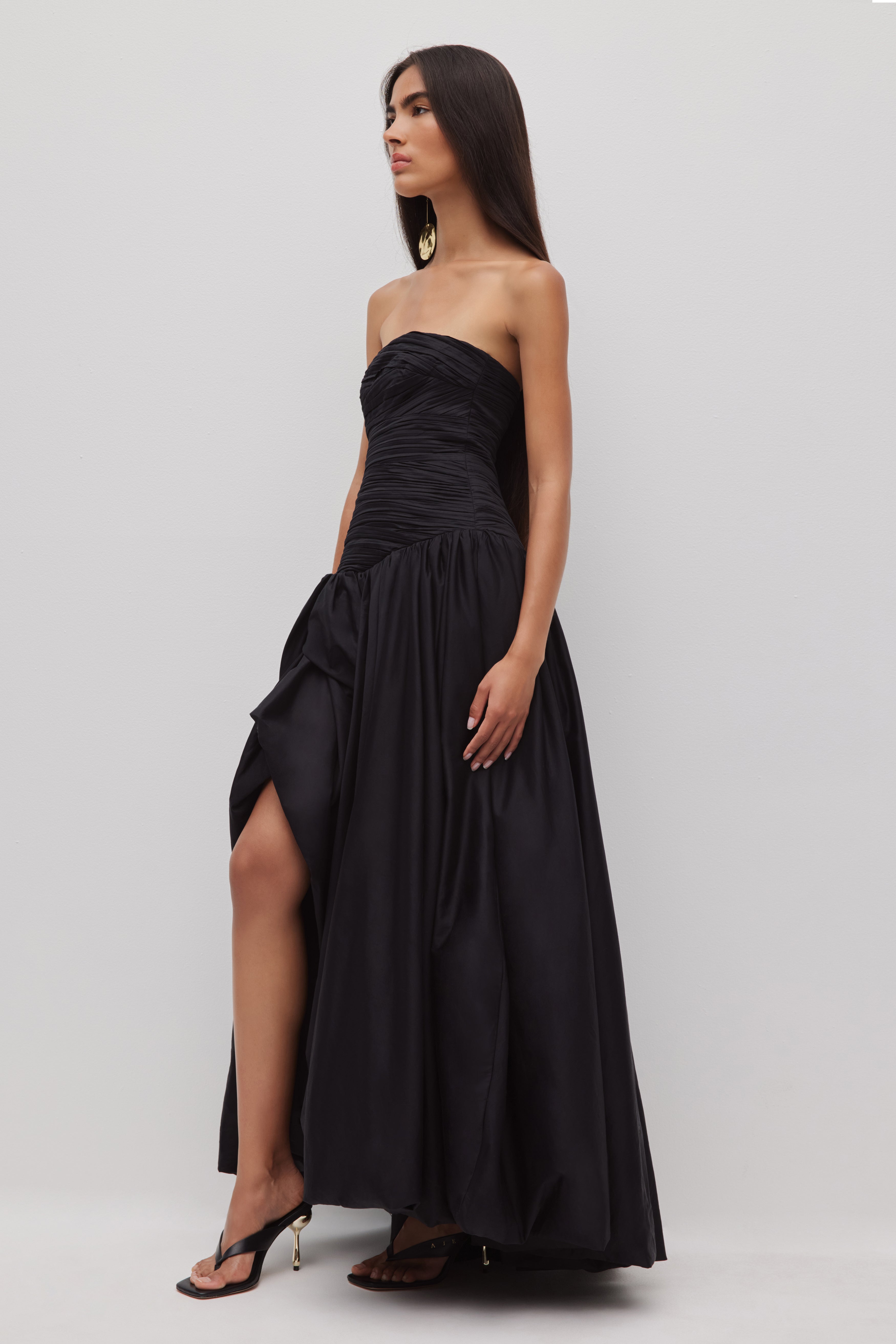Violette Bubble Hem Maxi Dress | Black | Aje Aje International Violette Bubble Hem Maxi Dress | Black | Aje Aje International
